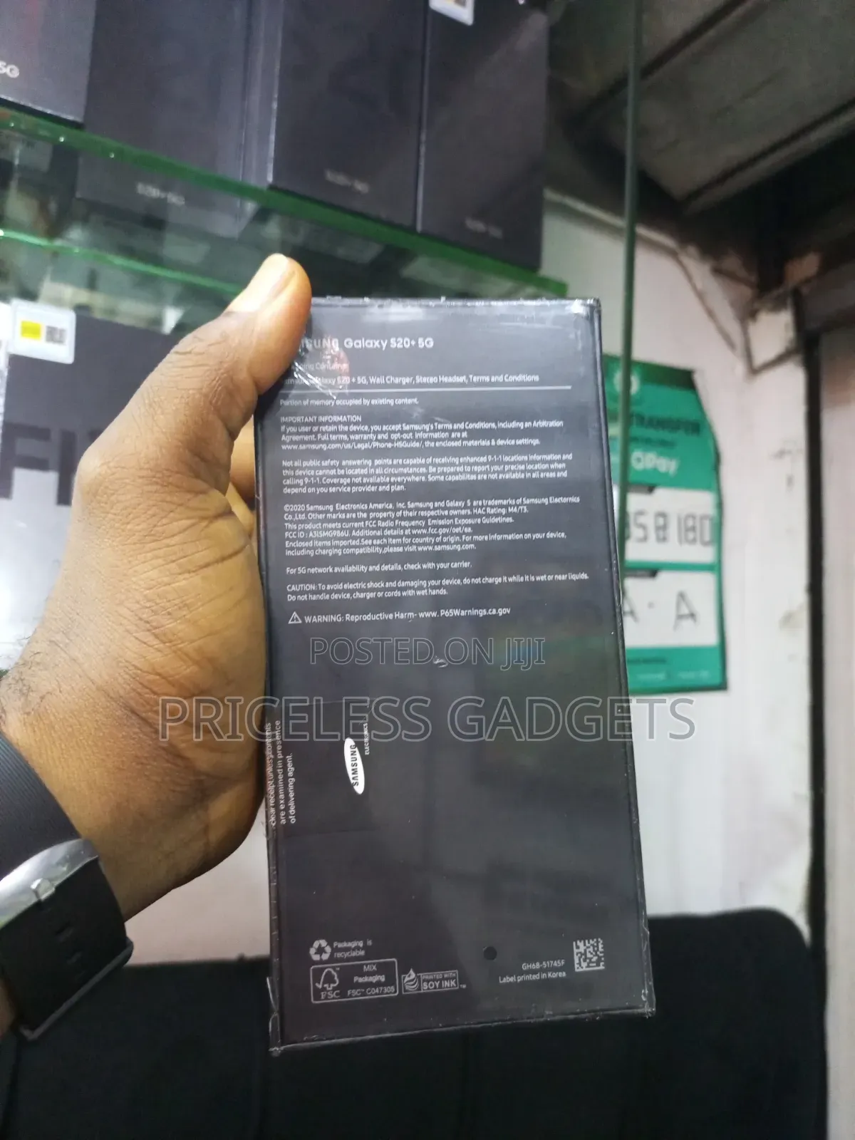 New Samsung Galaxy S20+ 5G 128 GB Black