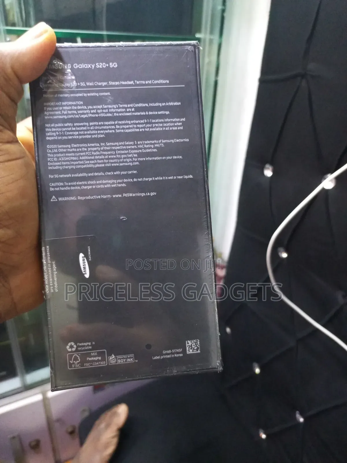 New Samsung Galaxy S20+ 5G 128 GB Black