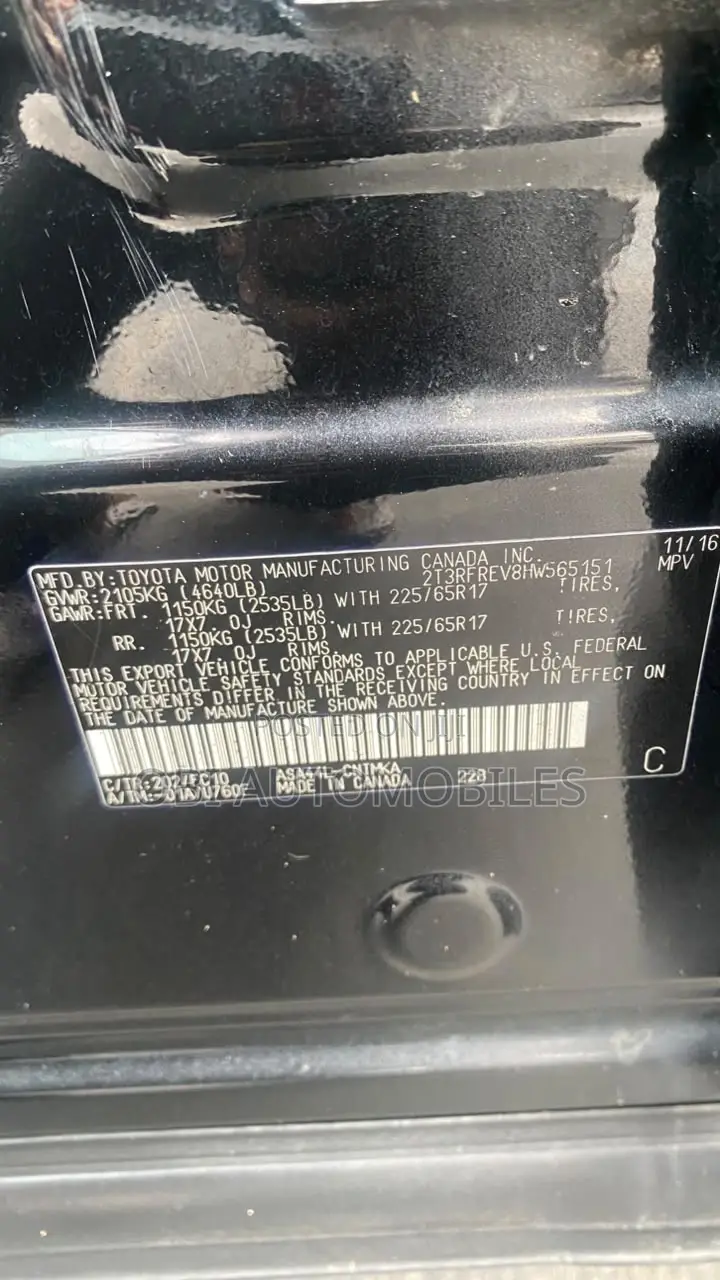 Toyota RAV4 2017 Black