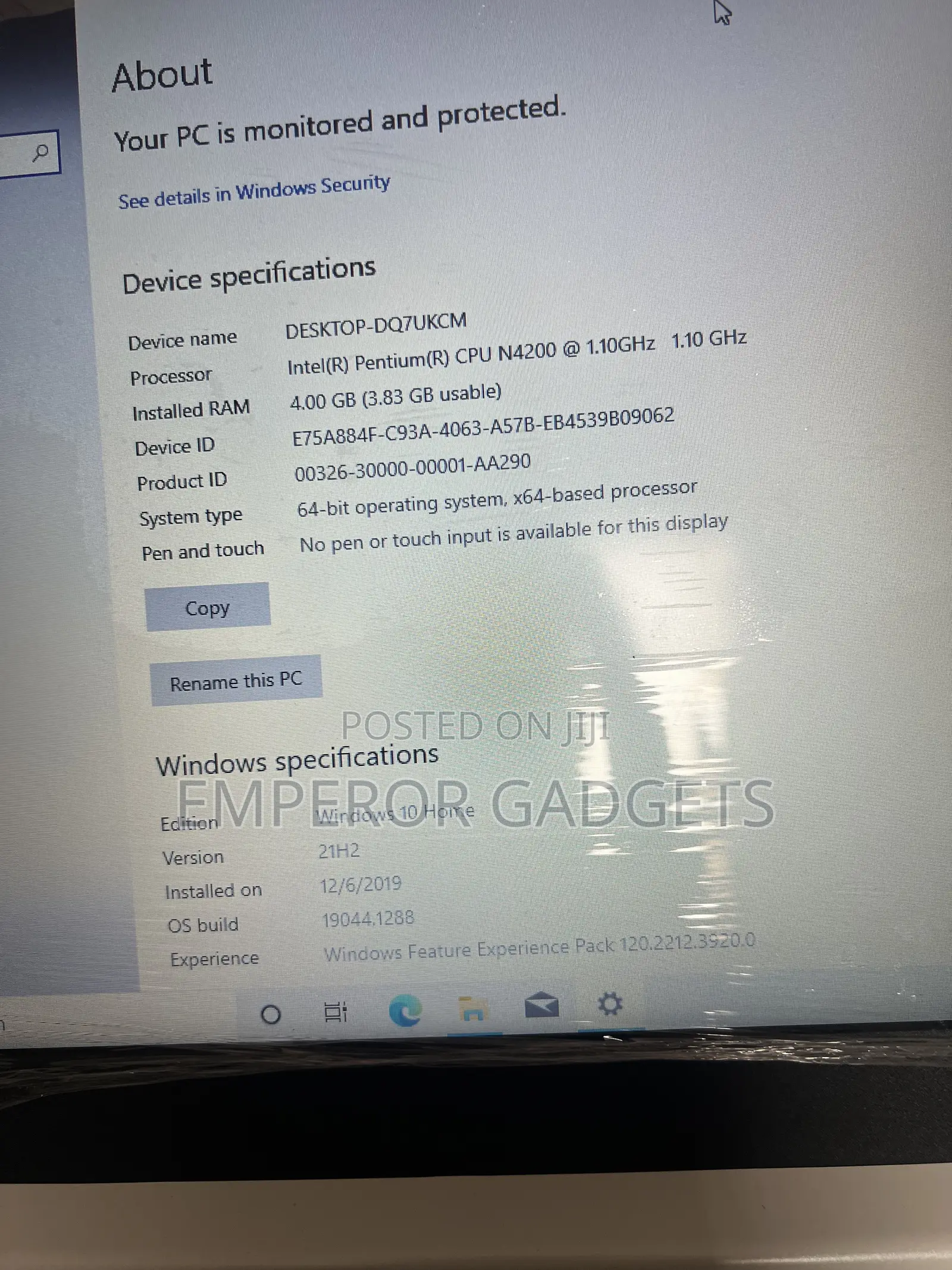 Laptop Lenovo IdeaPad 320 4GB Intel Pentium SSD 128GB