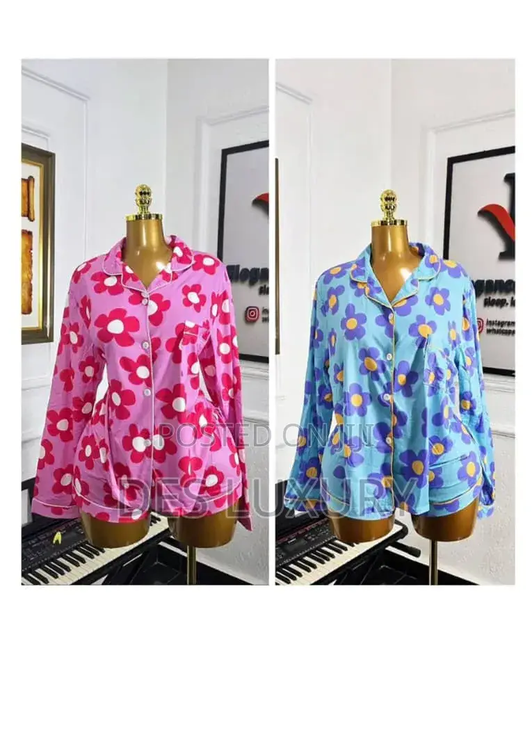 Long Sleeve and Shorts Pyjamas Set