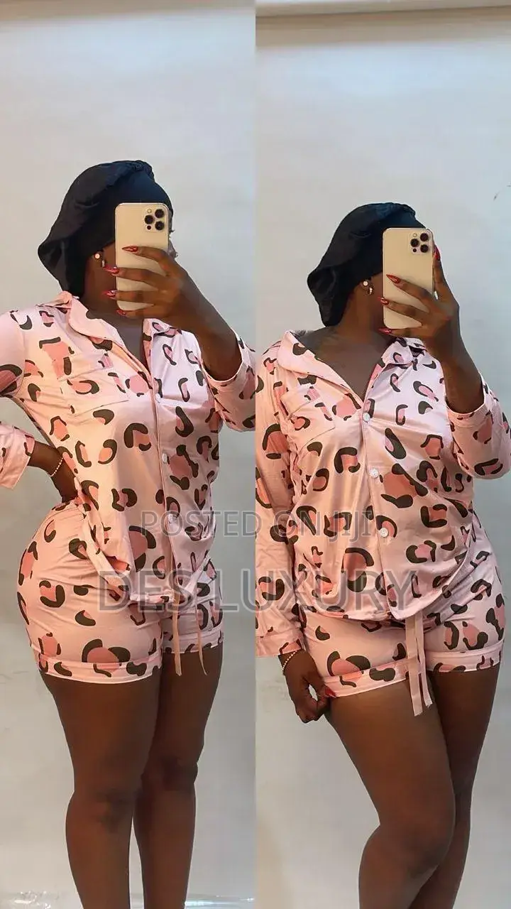 Long Sleeve and Shorts Pyjamas Set