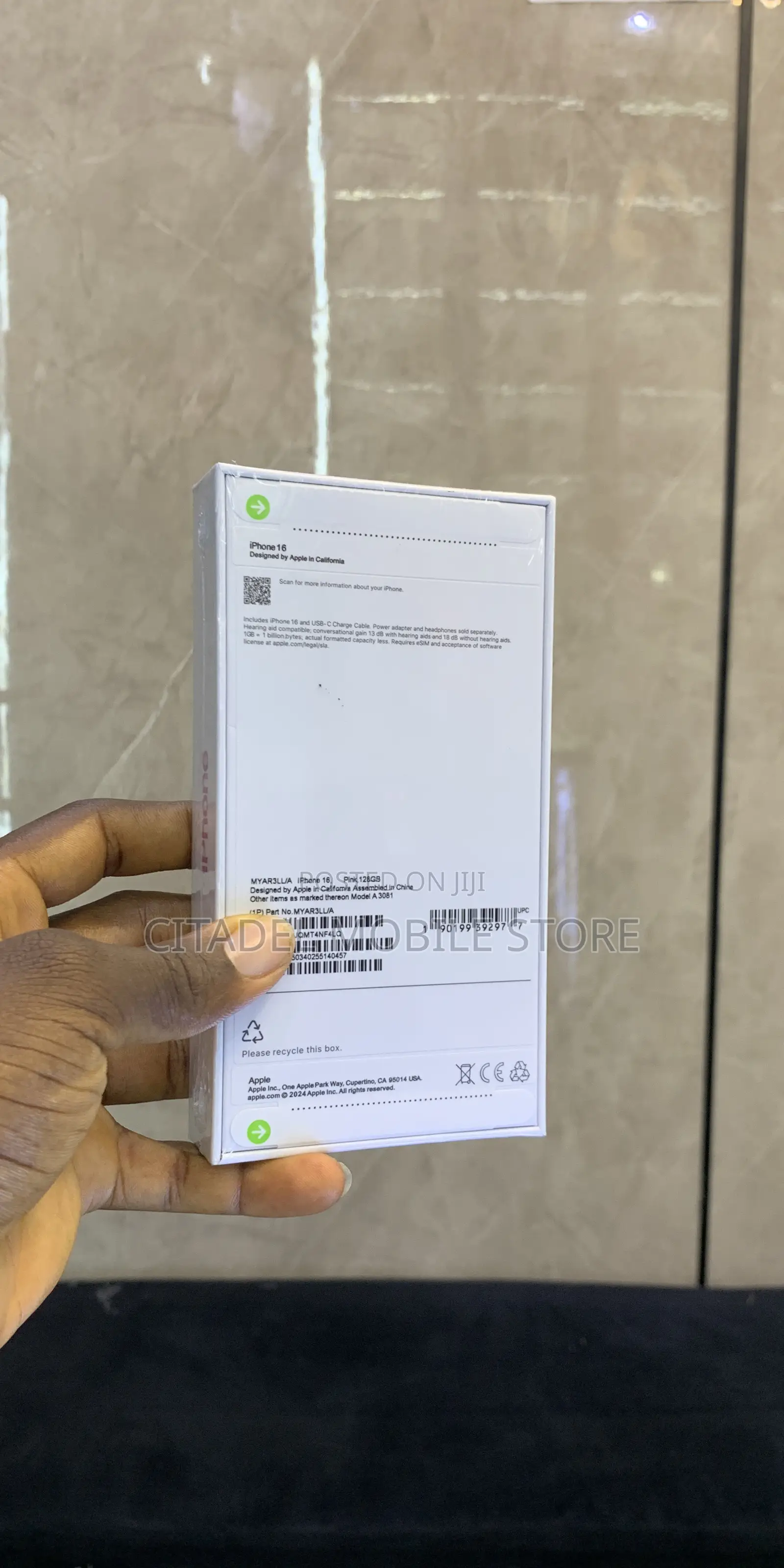 New Apple iPhone 16 128 GB Pink