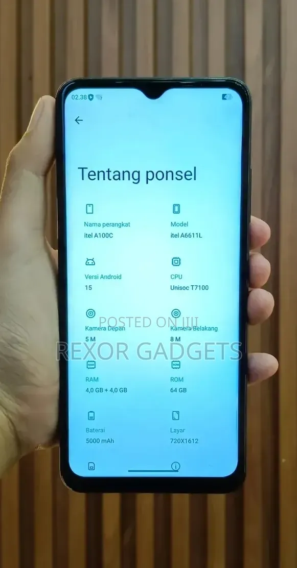 New Itel A100C 64 GB Blue
