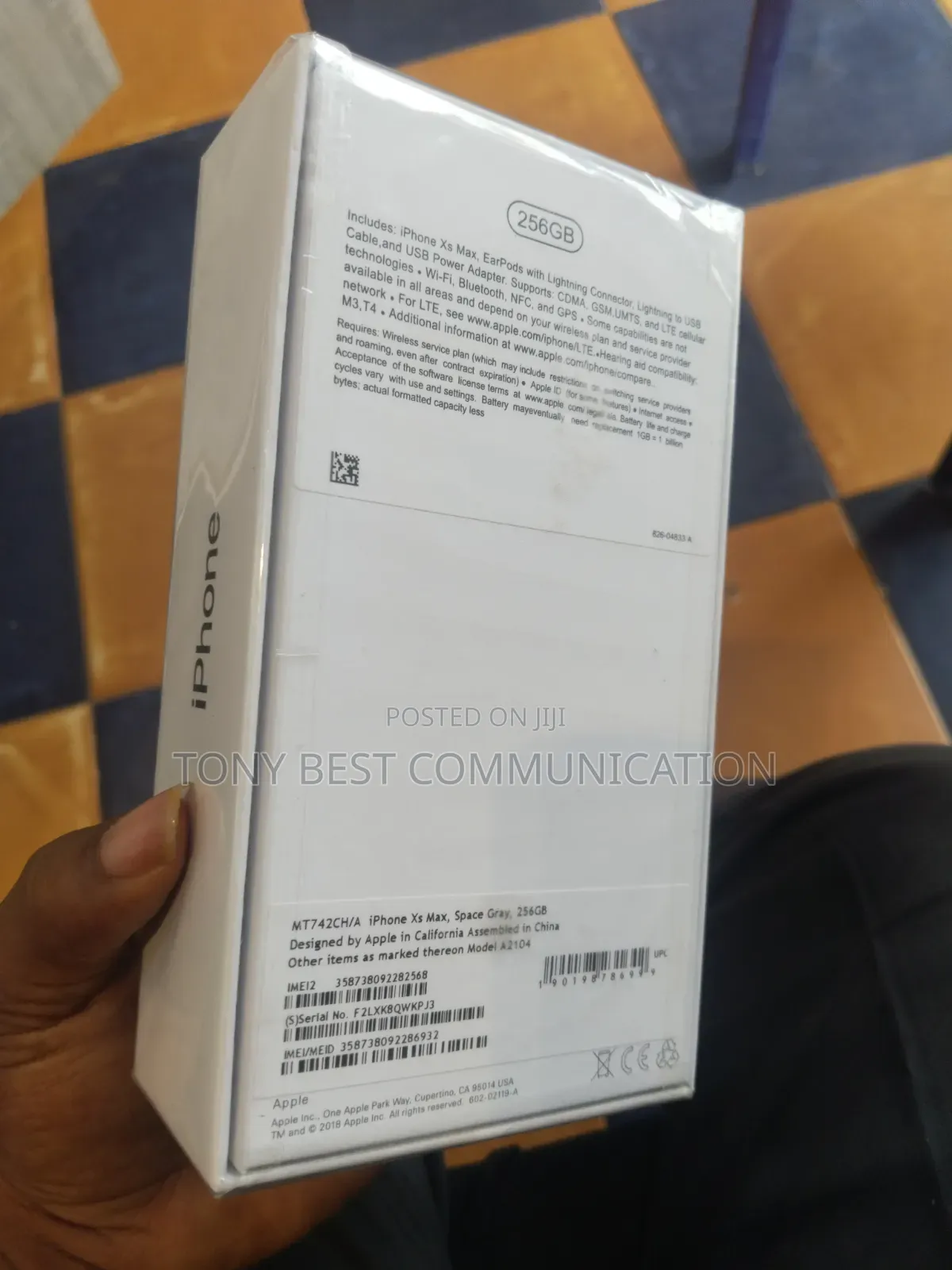 New Apple iPhone XS Max 256 GB Gray