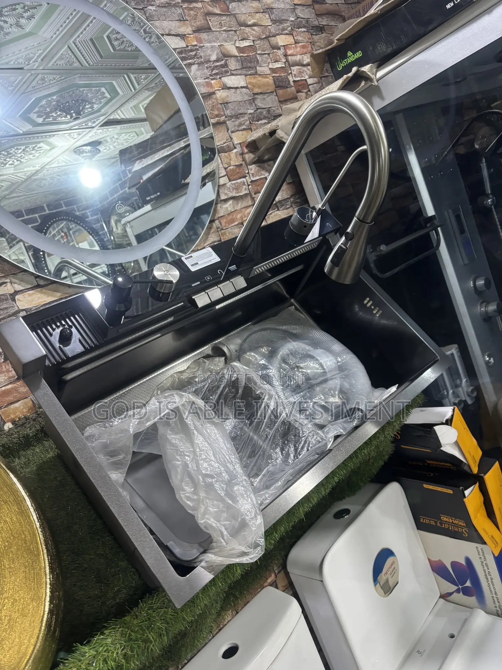 Executive Piano Sink With Complete Accessories