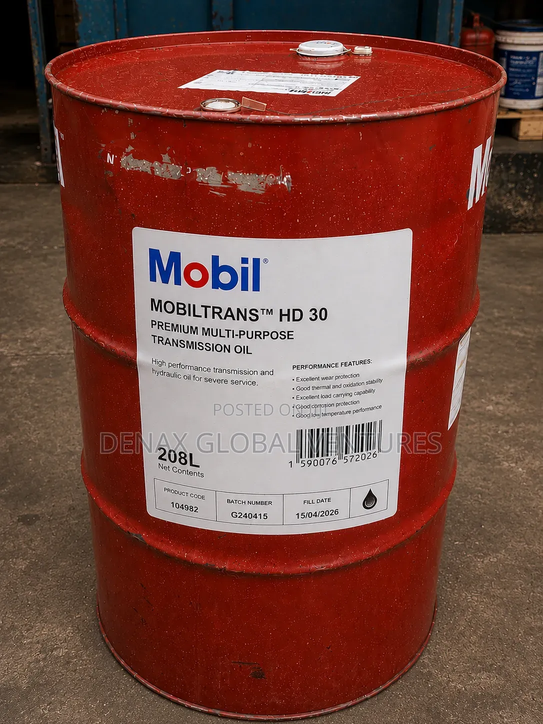 Mobiltrans Hd 30 Multipurpose Transmission Oil 208l