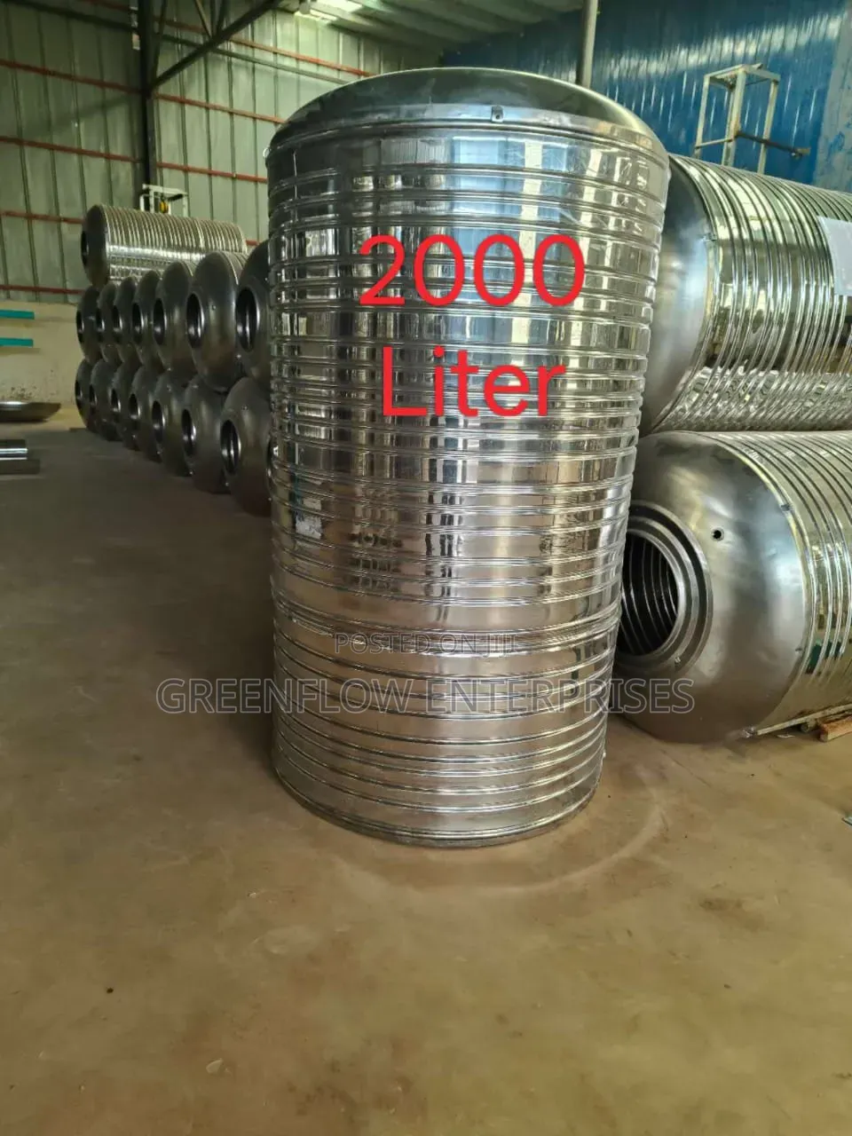 Stainless Steel Tank 2000 Litres
