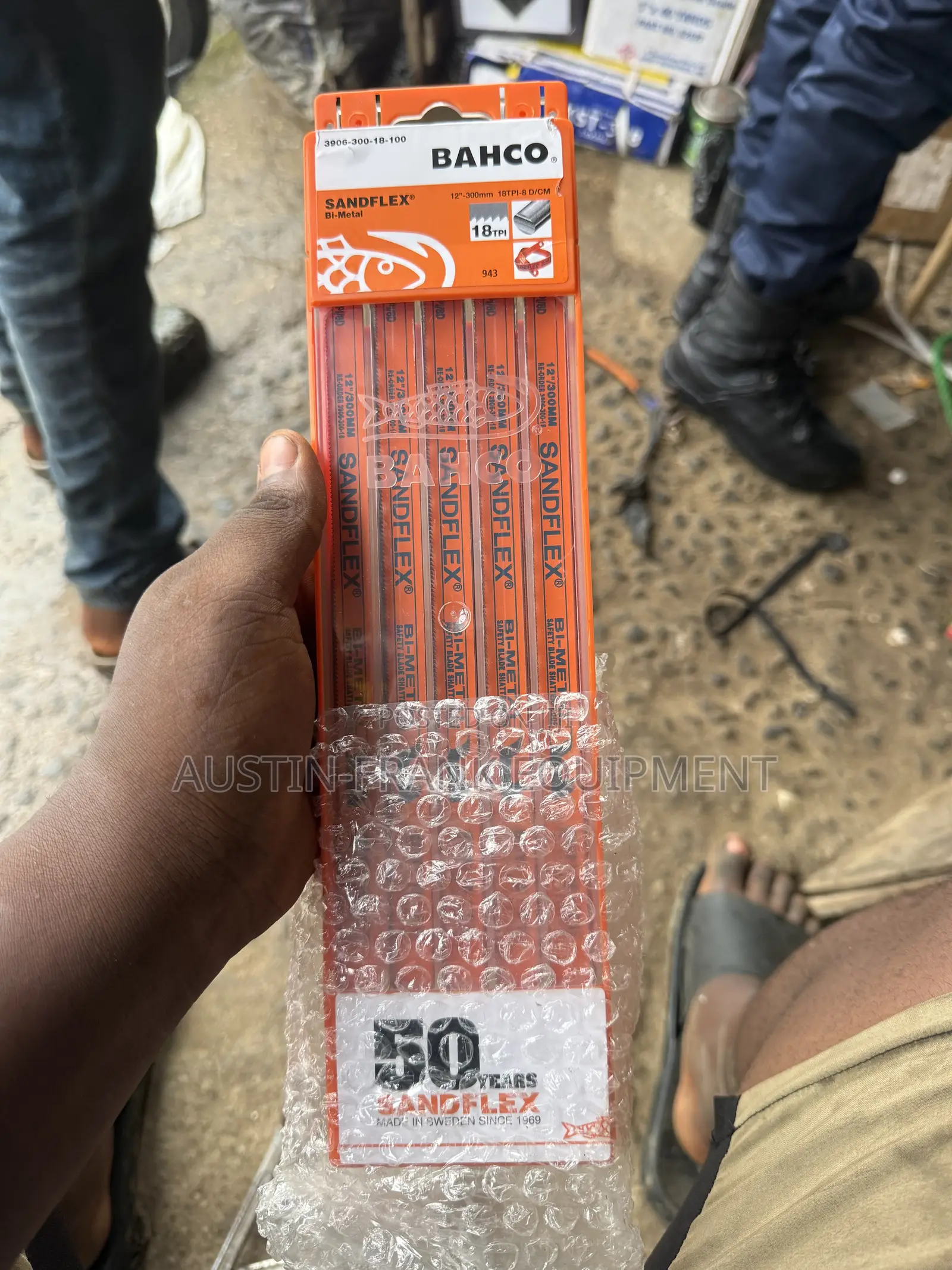 Bahco Sandflex Bi-Metal Hacksaw Blades, Model 3906-300-18-100