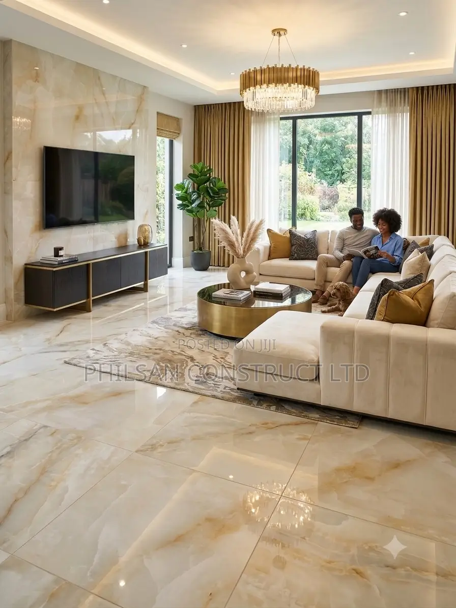 Onyx Marble-Look Glazed Porcelain Tile (60x120