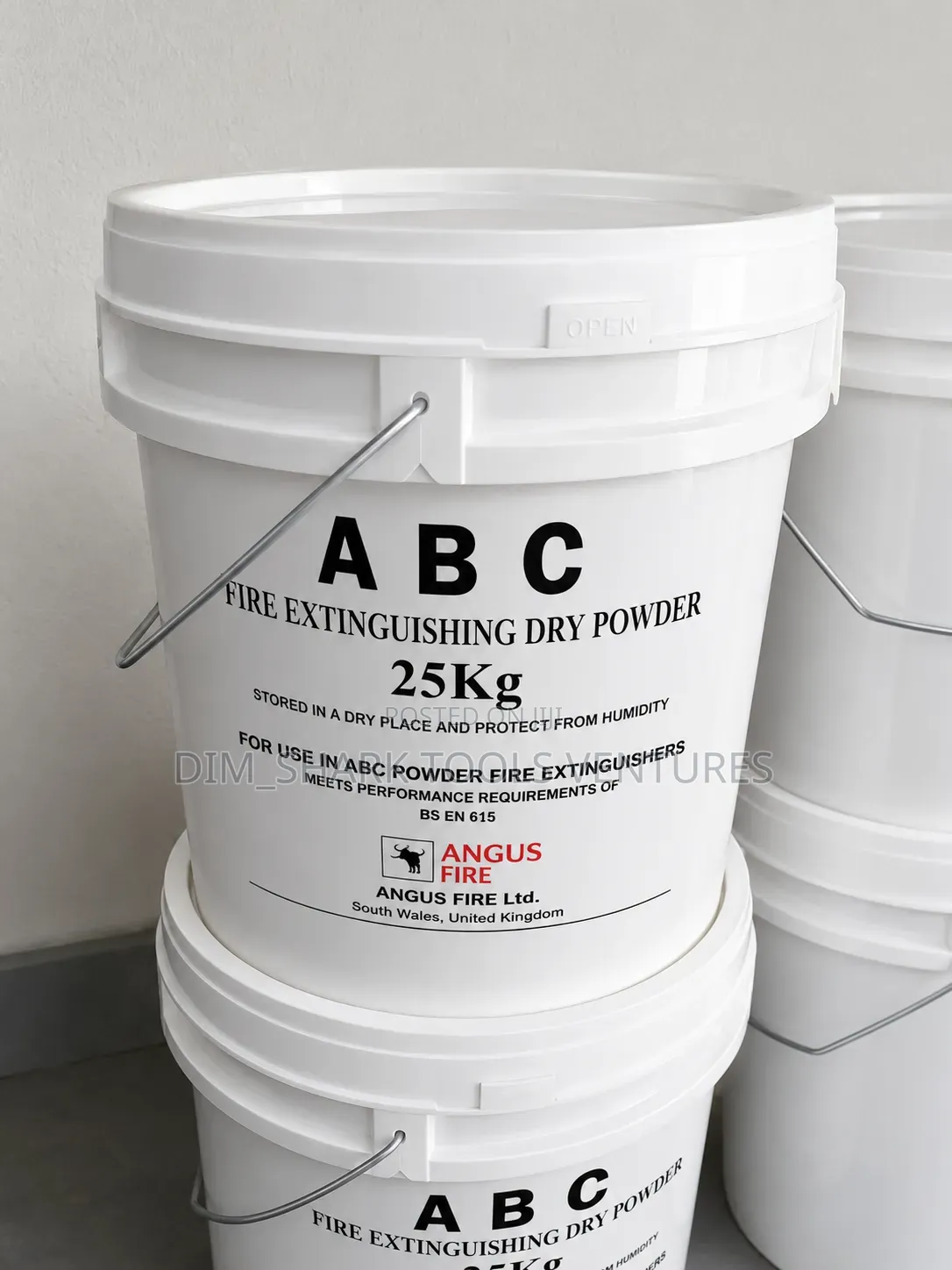 25kg Pail of Angus Fire Abc Fire Extinguishing Dry Powder