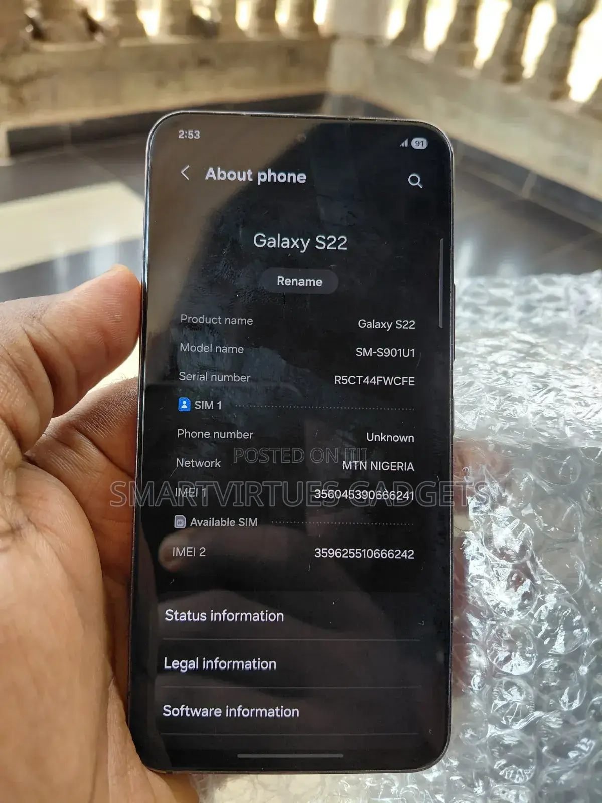 Samsung Galaxy S22 5G 128 GB Black