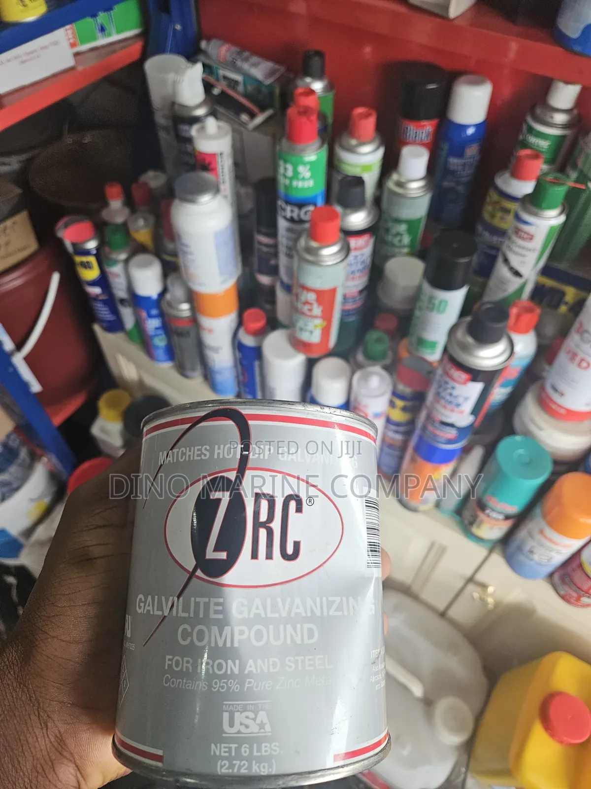ZRC Galvilite Galvanizing Repair Compound.