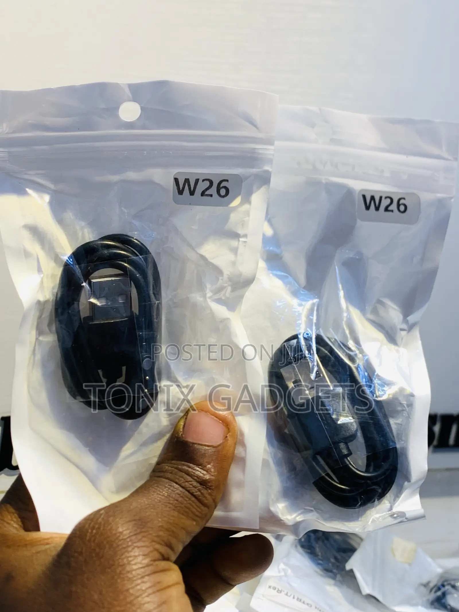 W26 Smart Watch Magnetic Charging Cable.