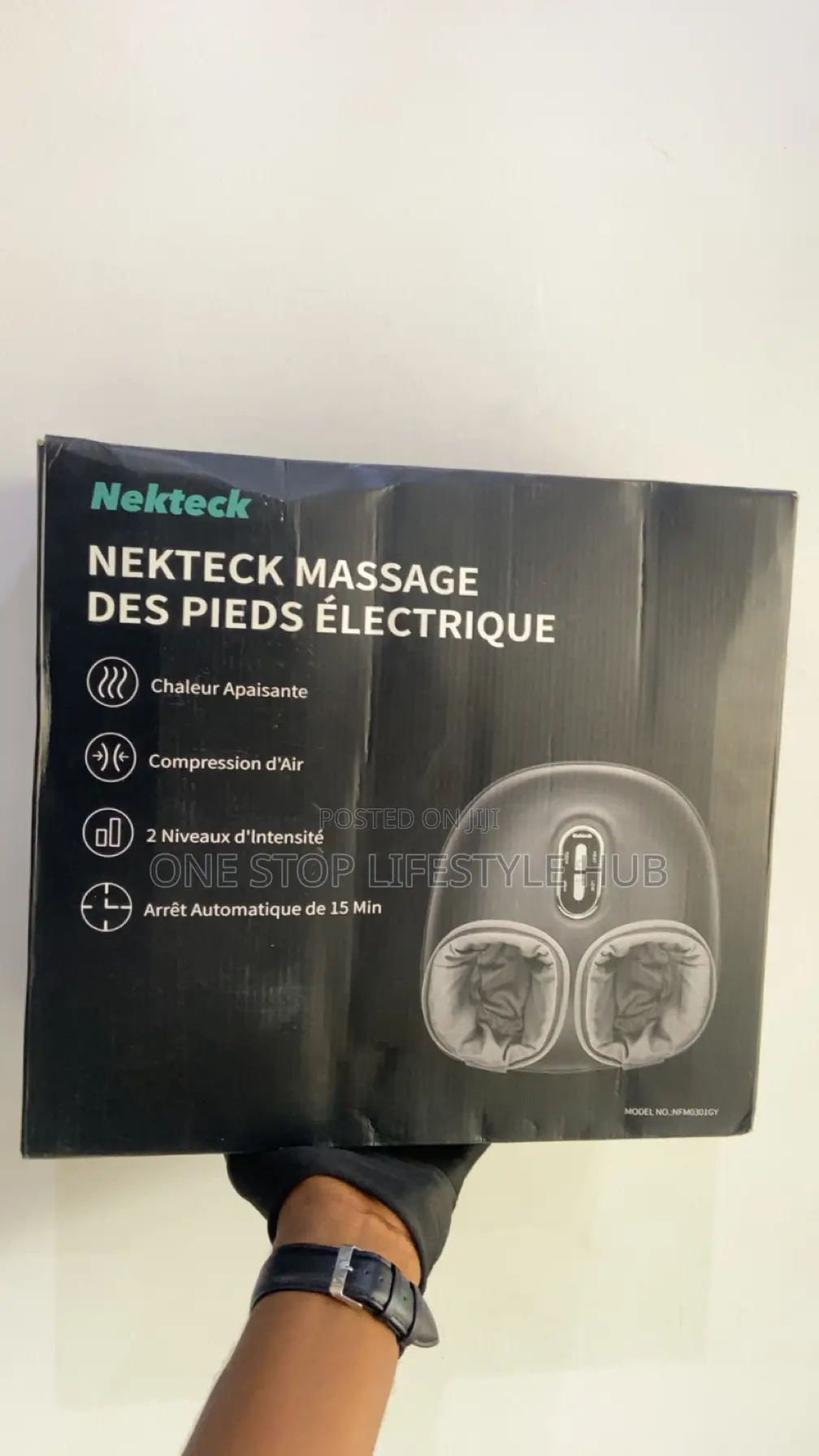 Nekteck Shiatsu Foot Massager Machine With Heat Air Compression
