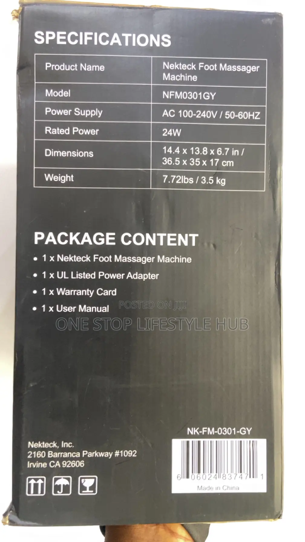 Nekteck Shiatsu Foot Massager Machine With Heat Air Compression