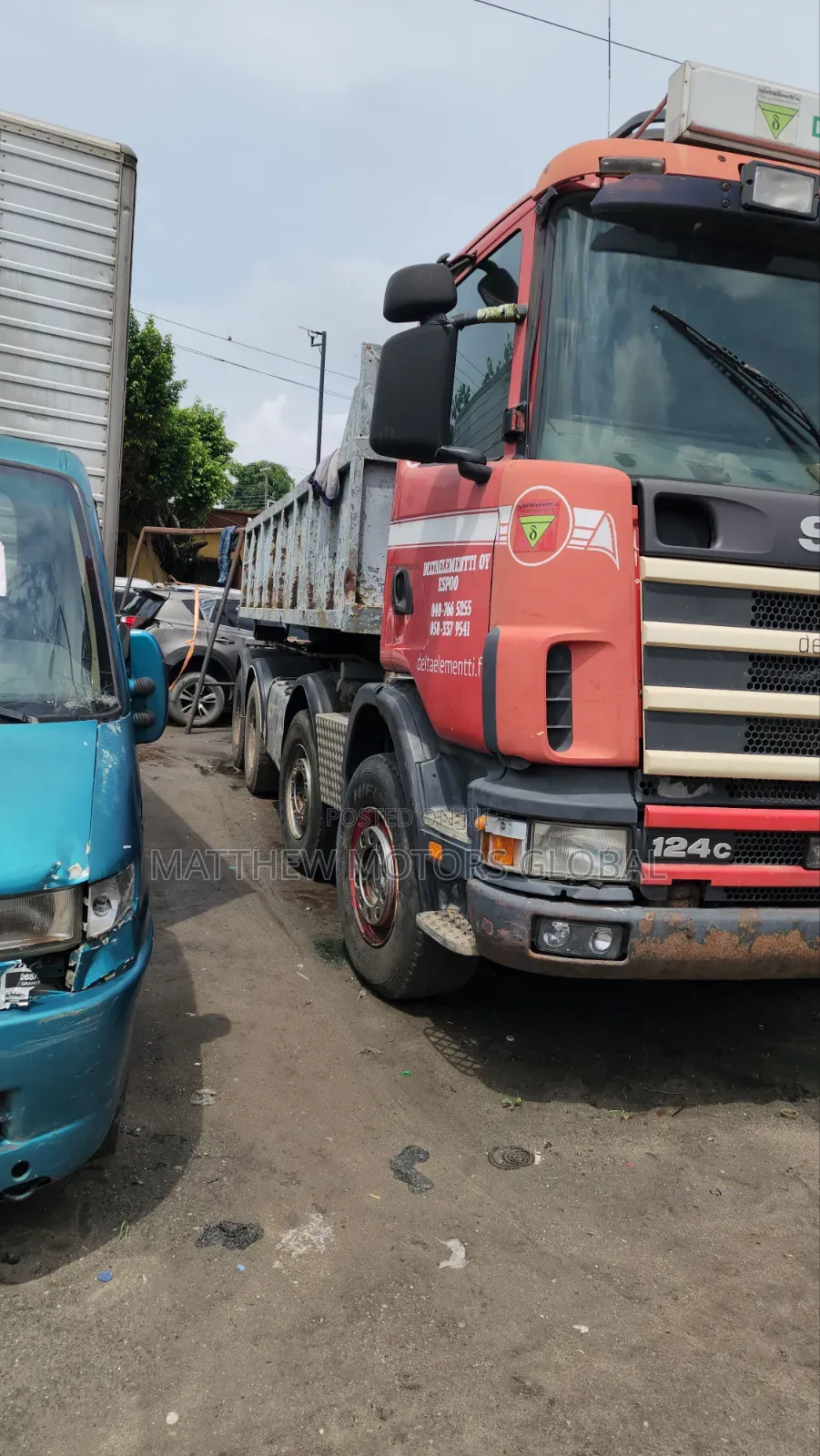 Foreign Used Scania Tipper 12 Tyres