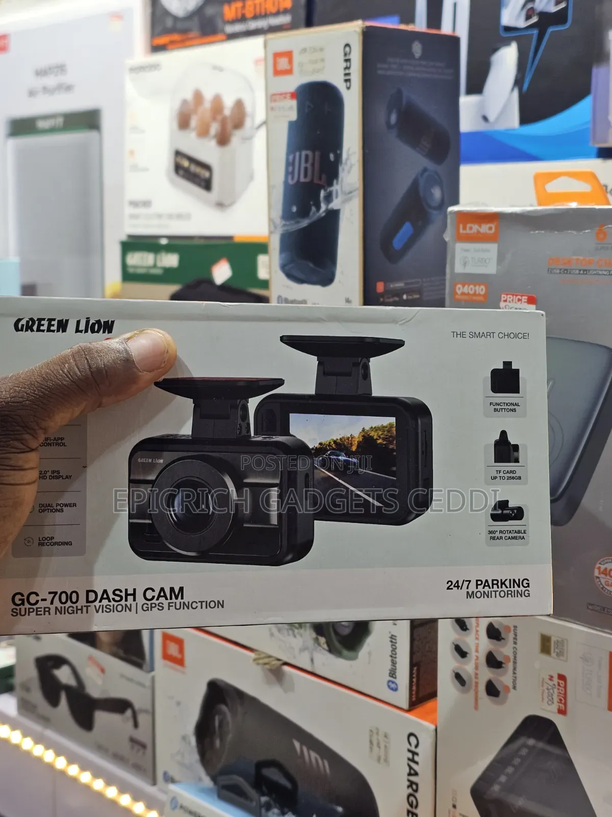 Car Dashcam Night Vision, Gps, Camera, 24/7 Parking Monitoring