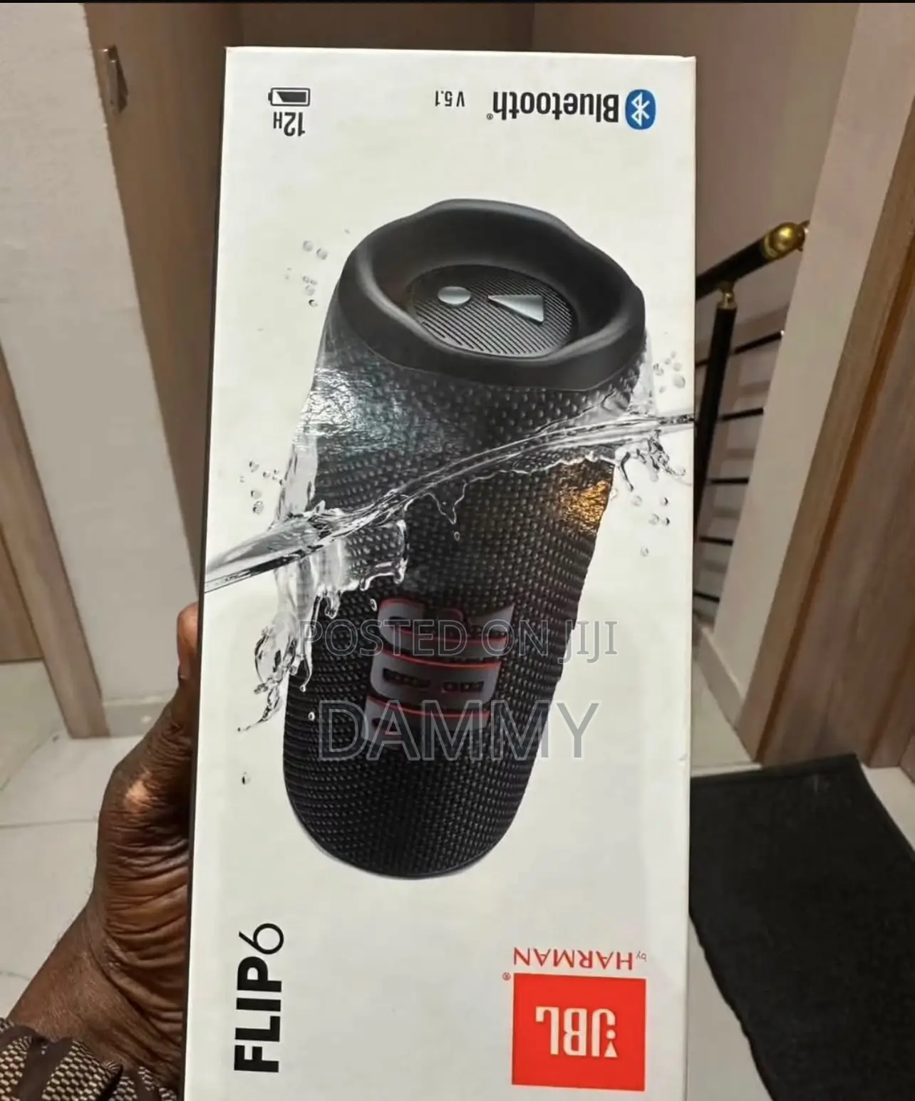 Jbl Flip 6 Portable Waterproof Bluetooth Speaker In Black