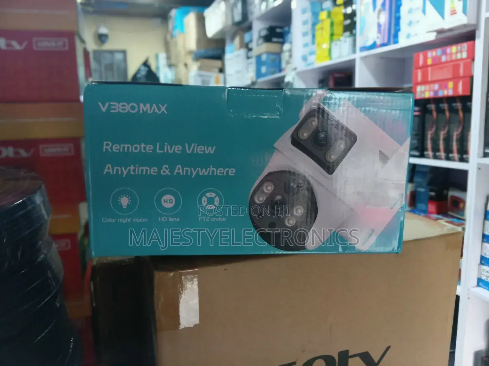 V380 Max Double View Solar Camera