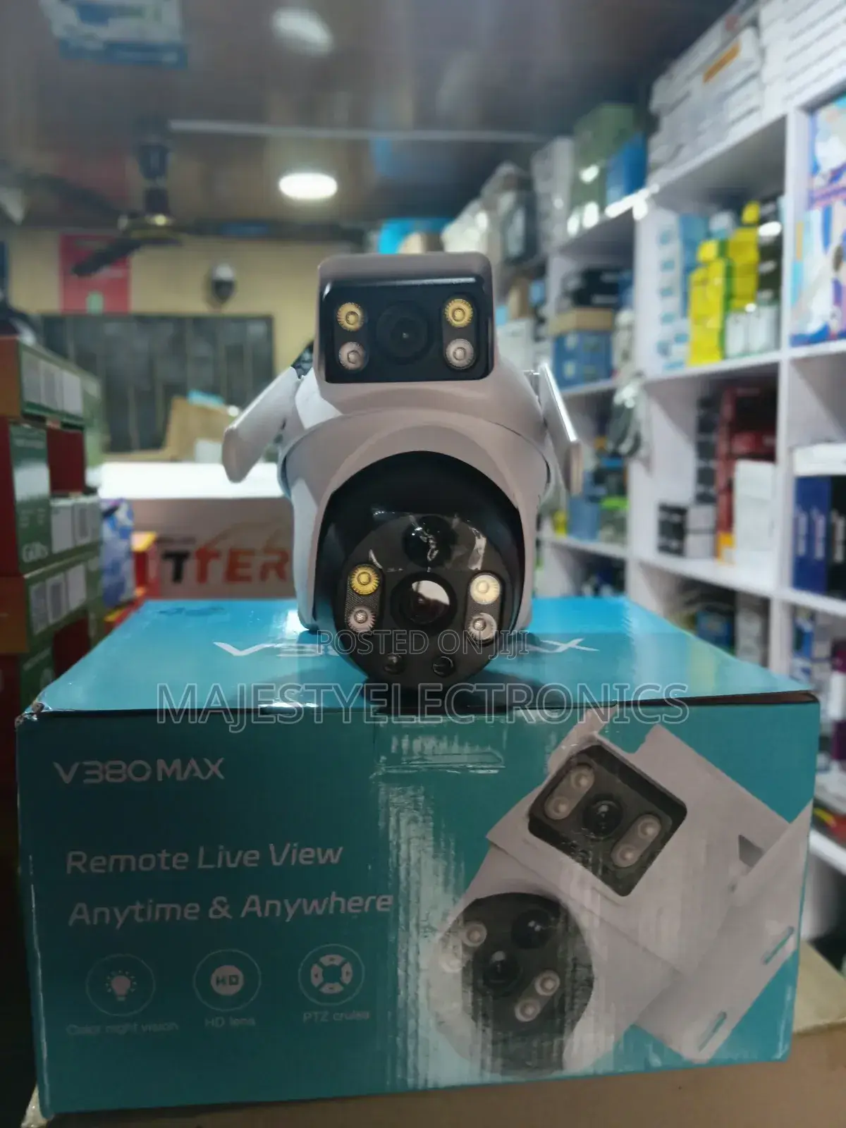 V380 Max Double View Solar Camera