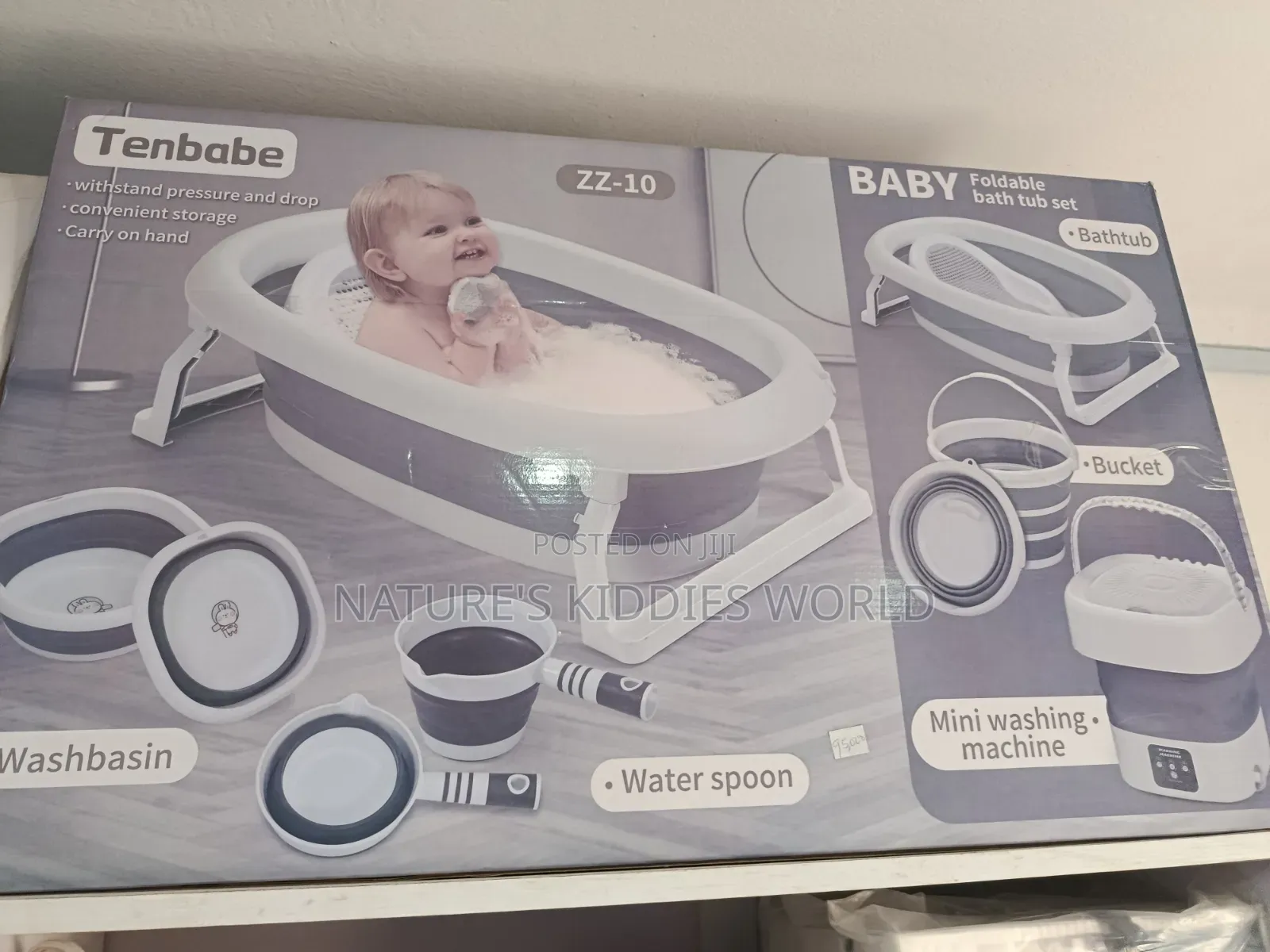 Baby Foldable Bath Tub Set