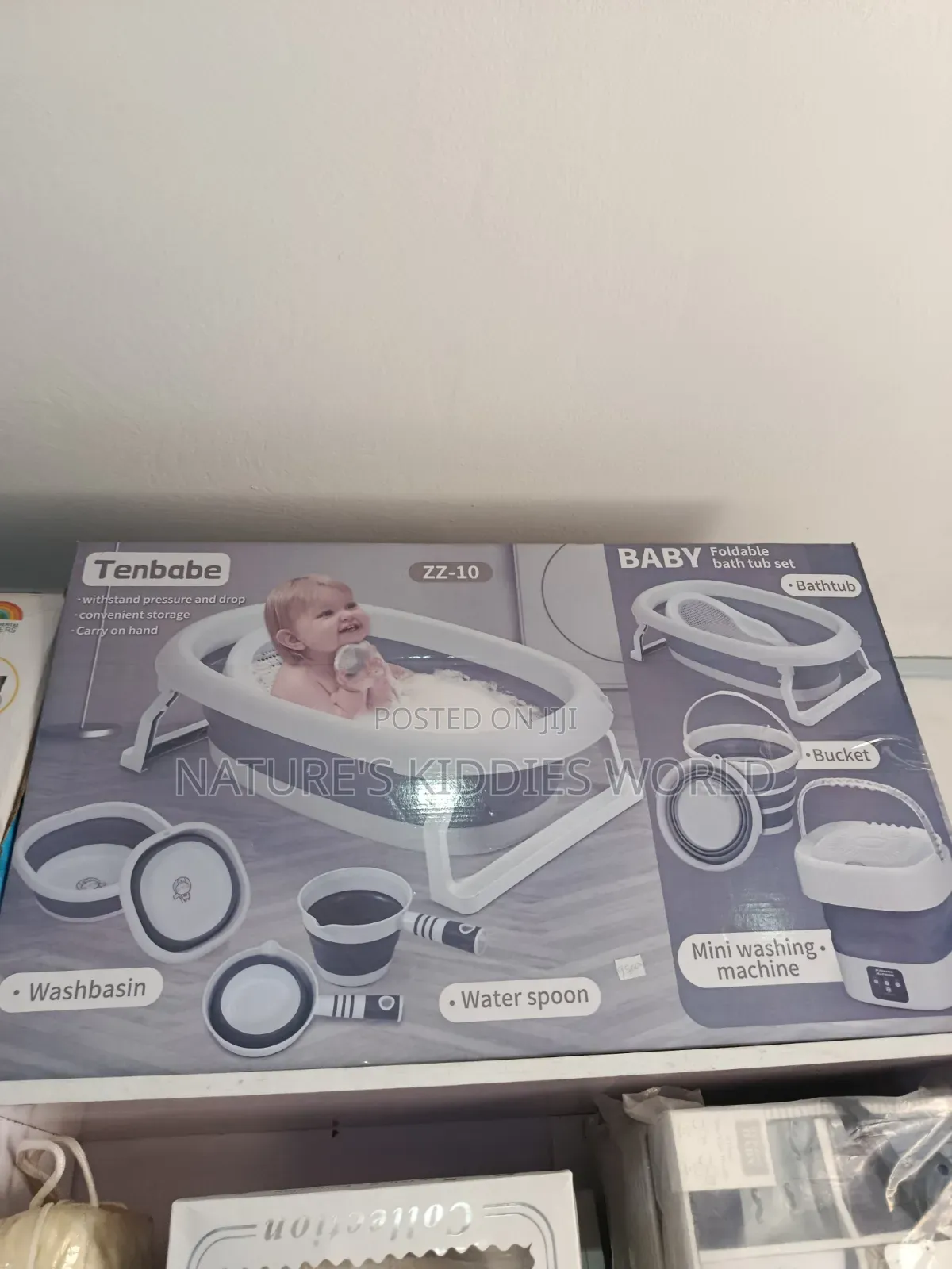 Baby Foldable Bath Tub Set