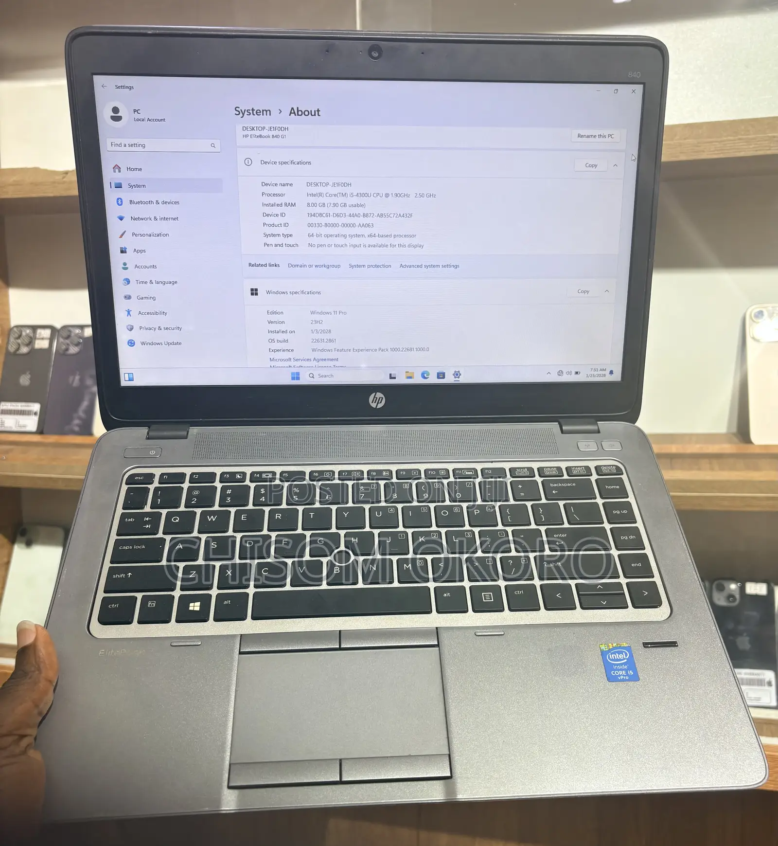 Laptop HP EliteBook 840 G1 8GB Intel Core i5 HDD 500GB