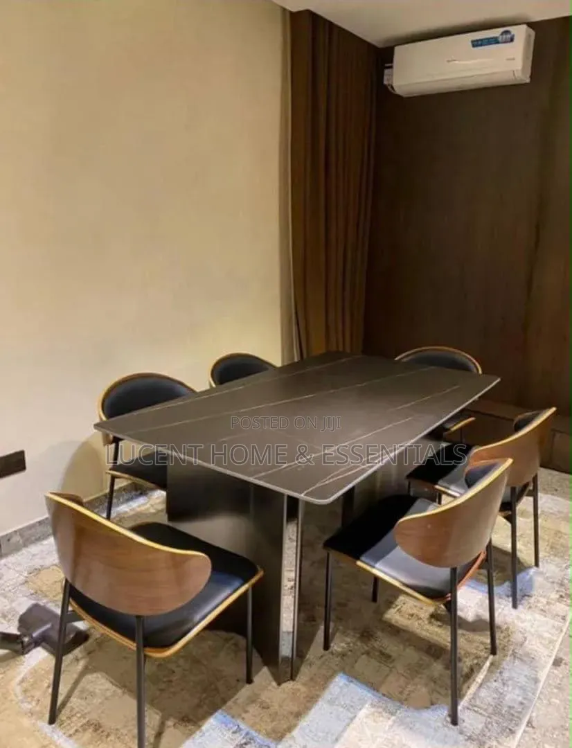 Luxury Dark Grey Sintered Stone Dining Table (Table Only) – Brand New