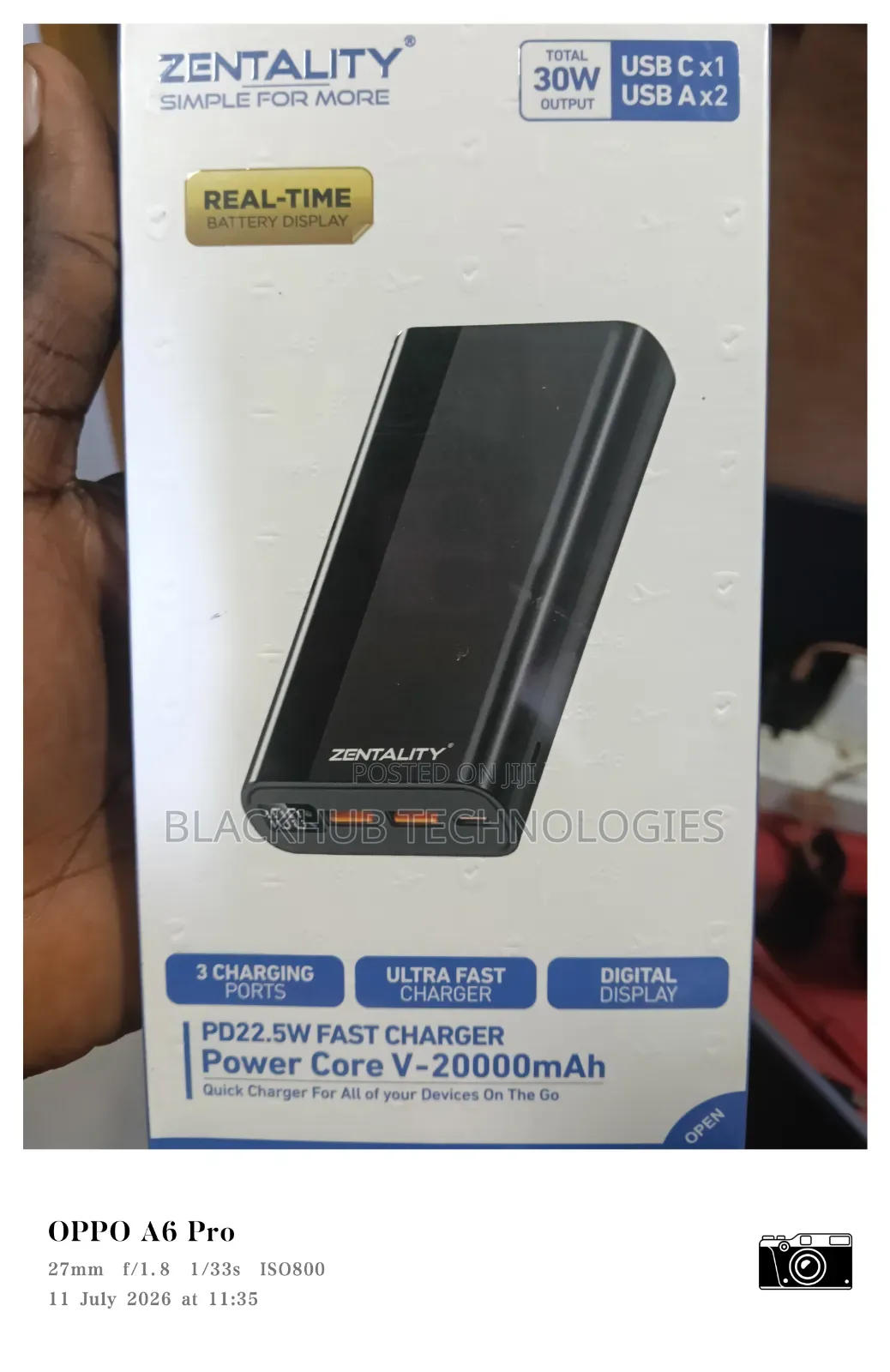 Zentality 20000mah 22.5w Power Core v Ultra Fast Powerbank
