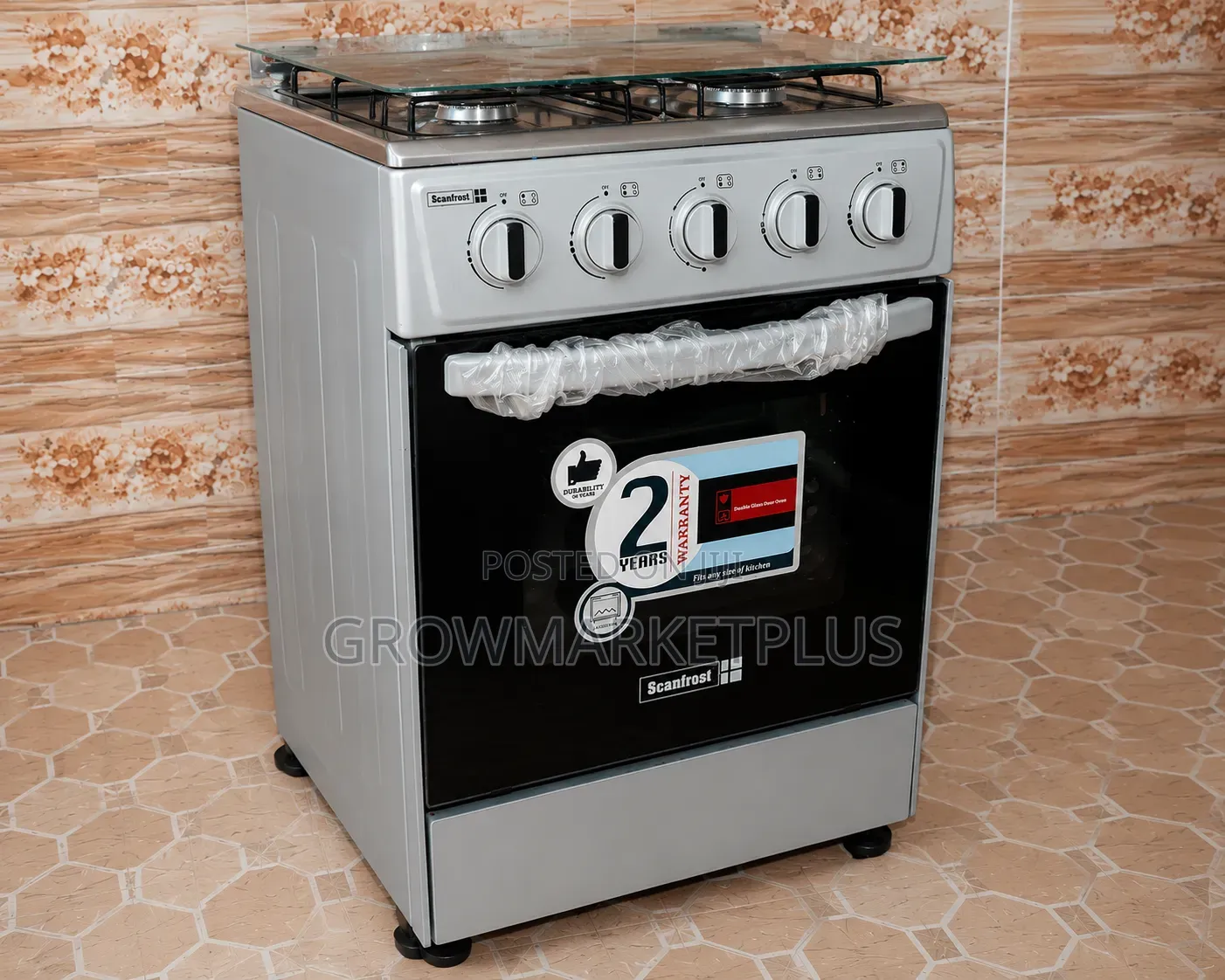 Scanfrost Gas Cooker Sfc540 50x50 4 Burner Gas
