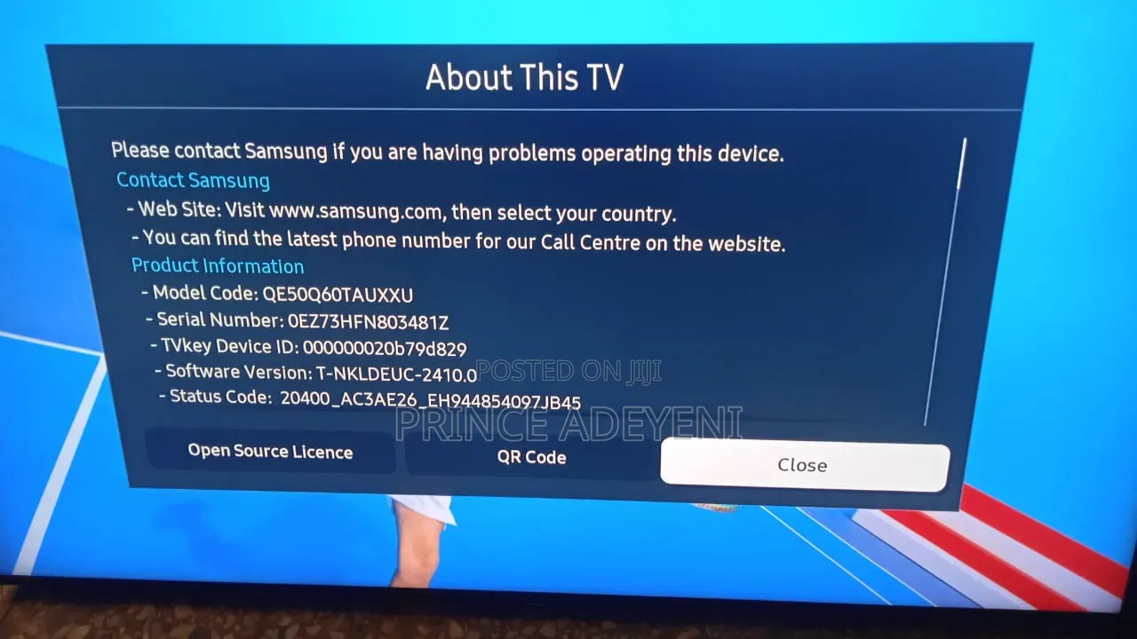 50 Inches Qled Samsung Smart Tv