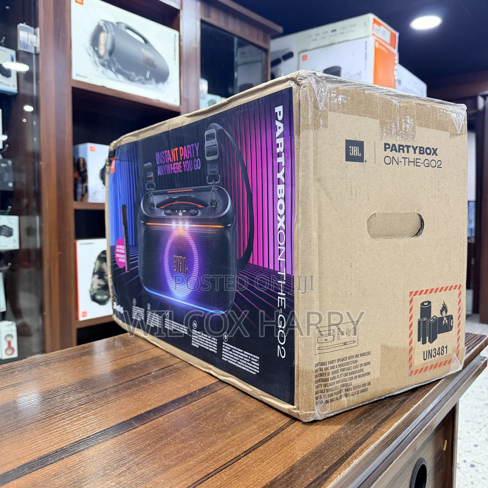 JBL Partybox on-the-Go 2 Bluetooth Speaker With Microphone