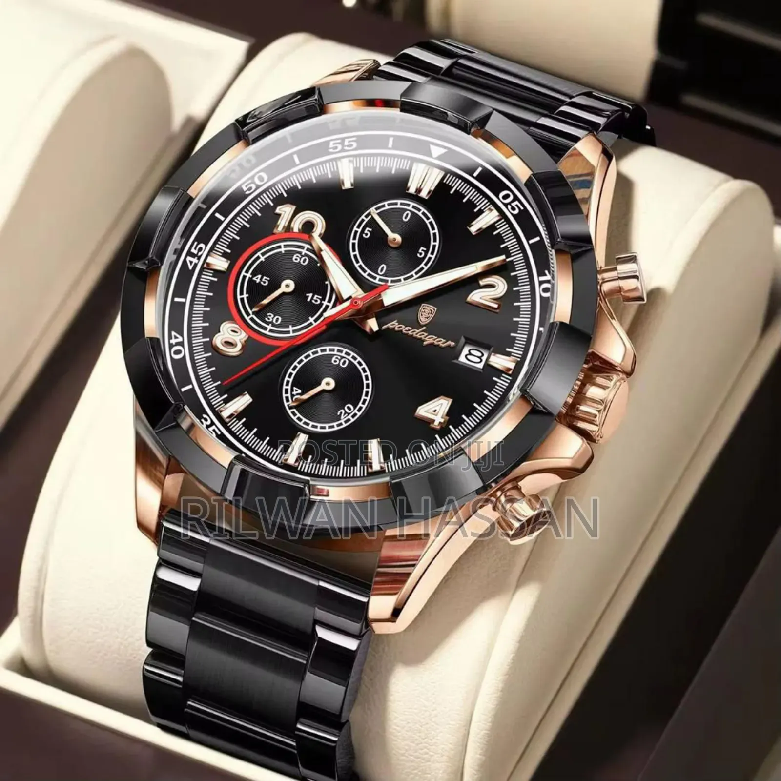 Poedagar Chronograph Chain Watch