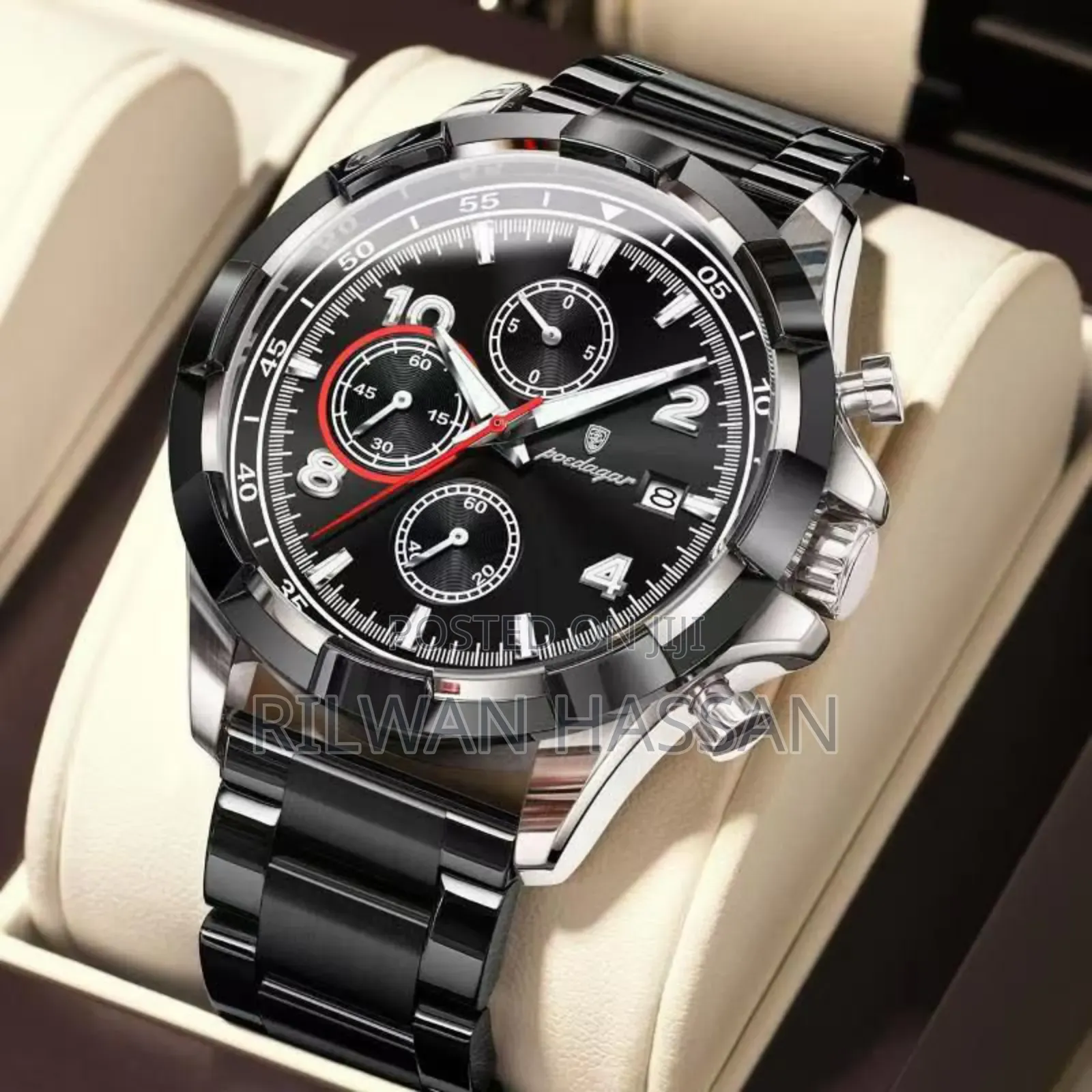 Poedagar Chronograph Chain Watch