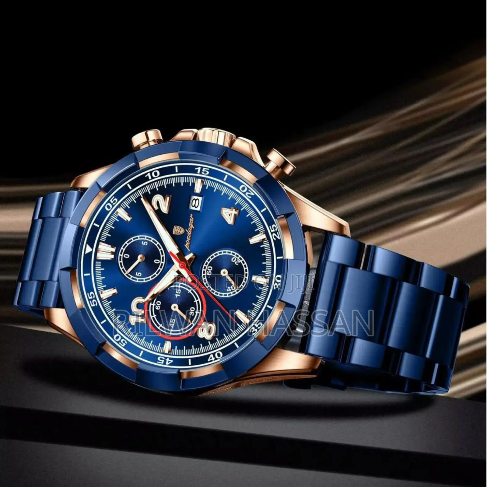 Poedagar Chronograph Chain Watch