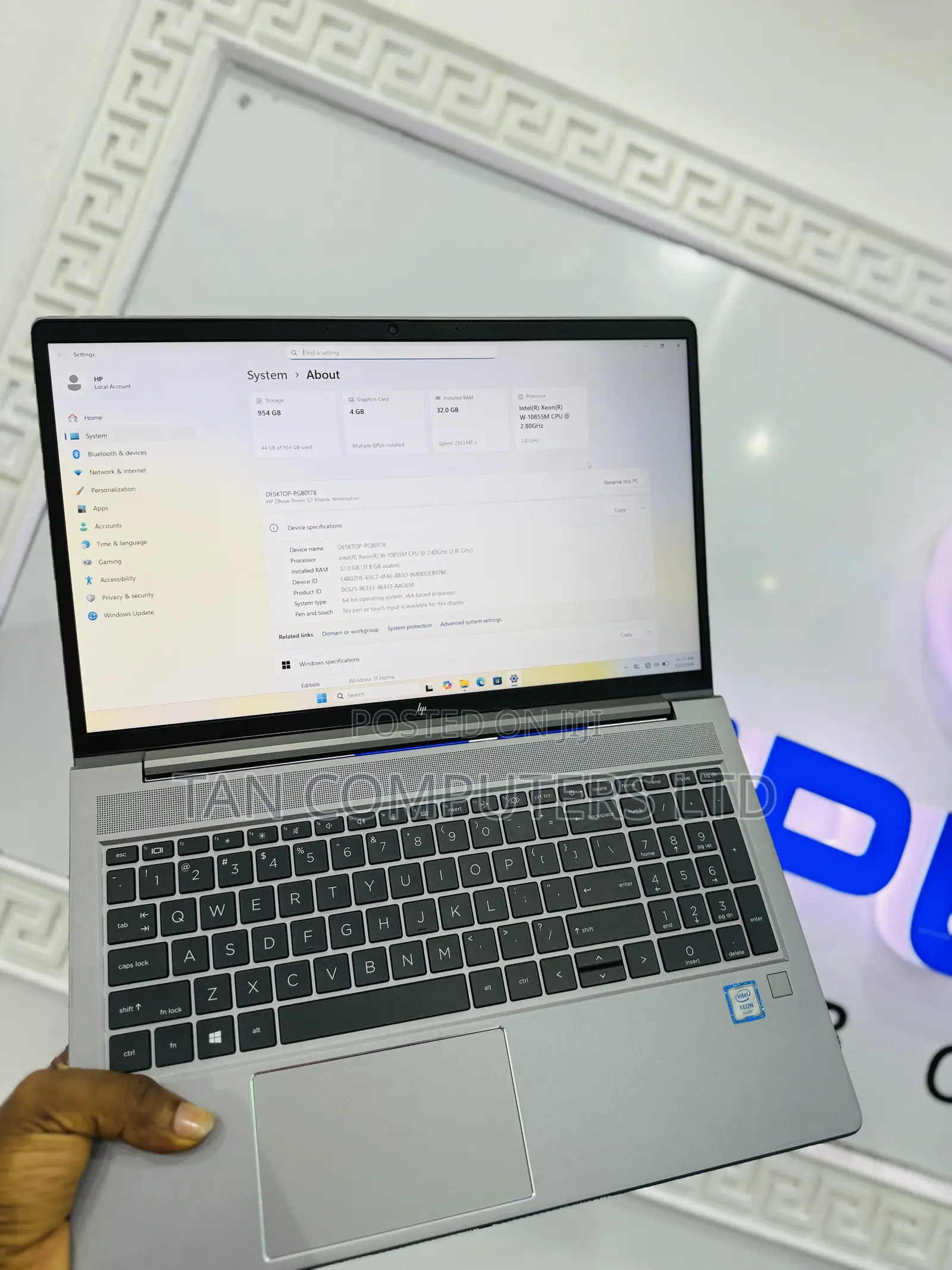 Laptop HP ZBook Power G7 32GB Intel Xeon SSD 1T