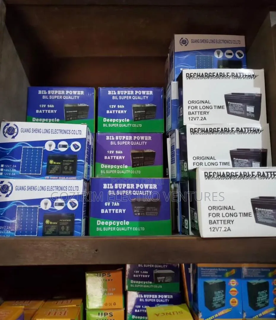 Original Panasonic Battery and Other Brands 12v and 6v Batterys