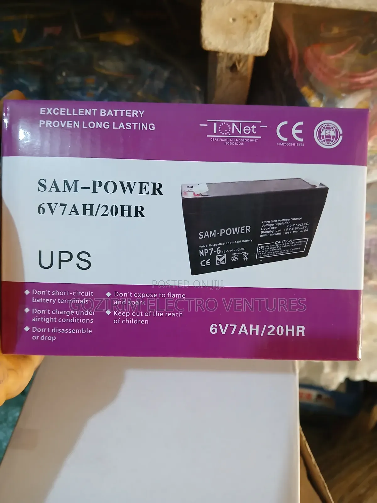 Original Panasonic Battery and Other Brands 12v and 6v Batterys