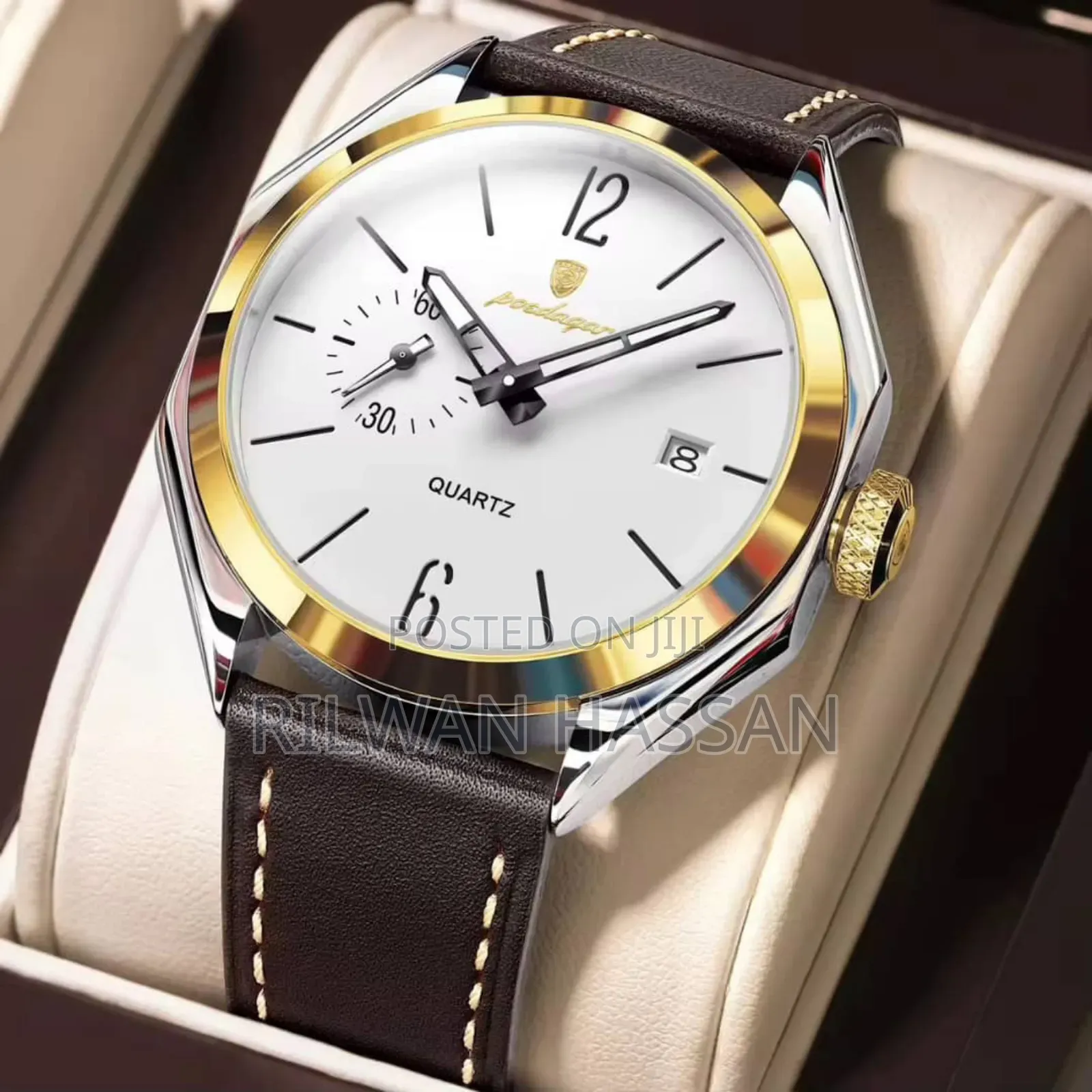 Poedagar Classic Chronograph Leather