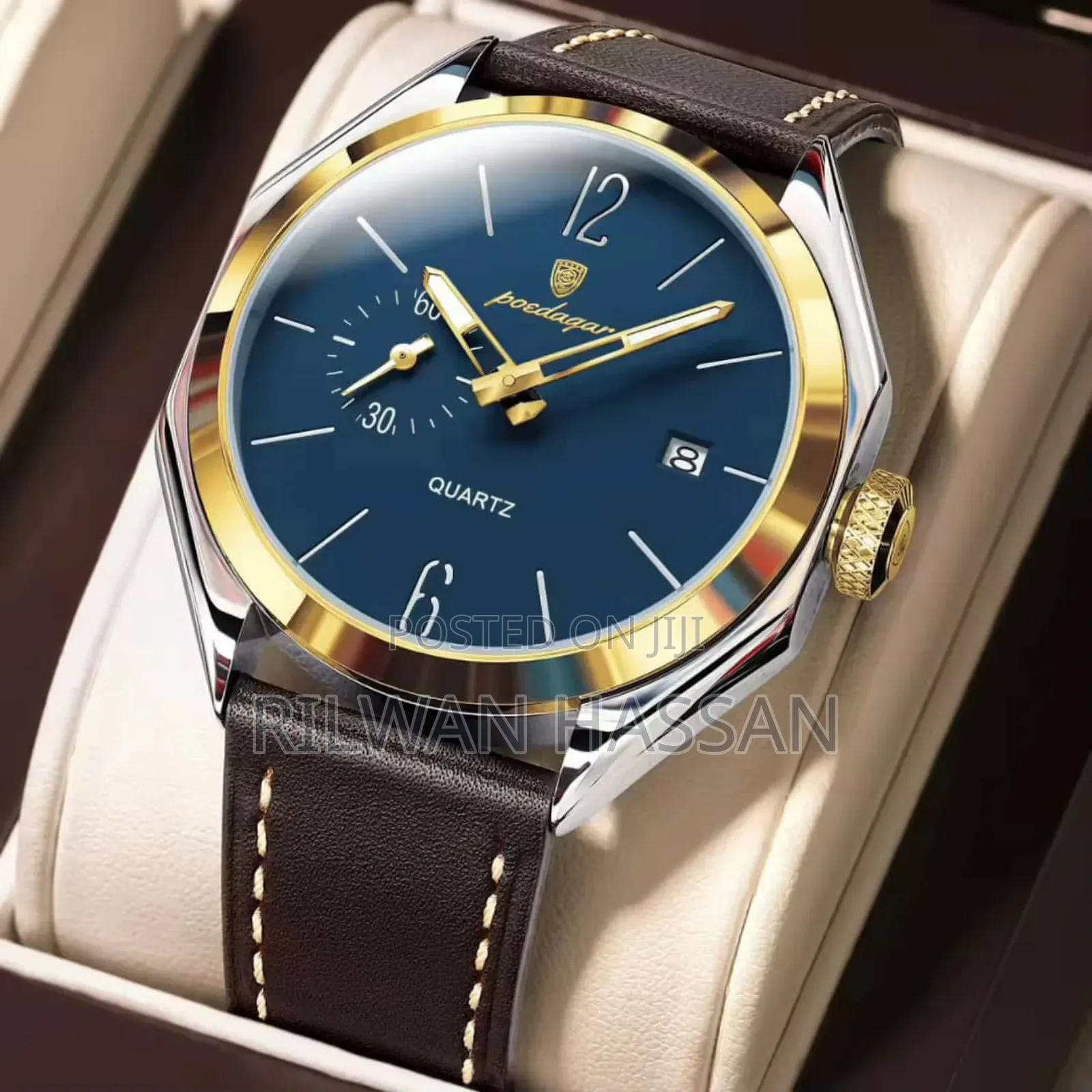 Poedagar Classic Chronograph Leather