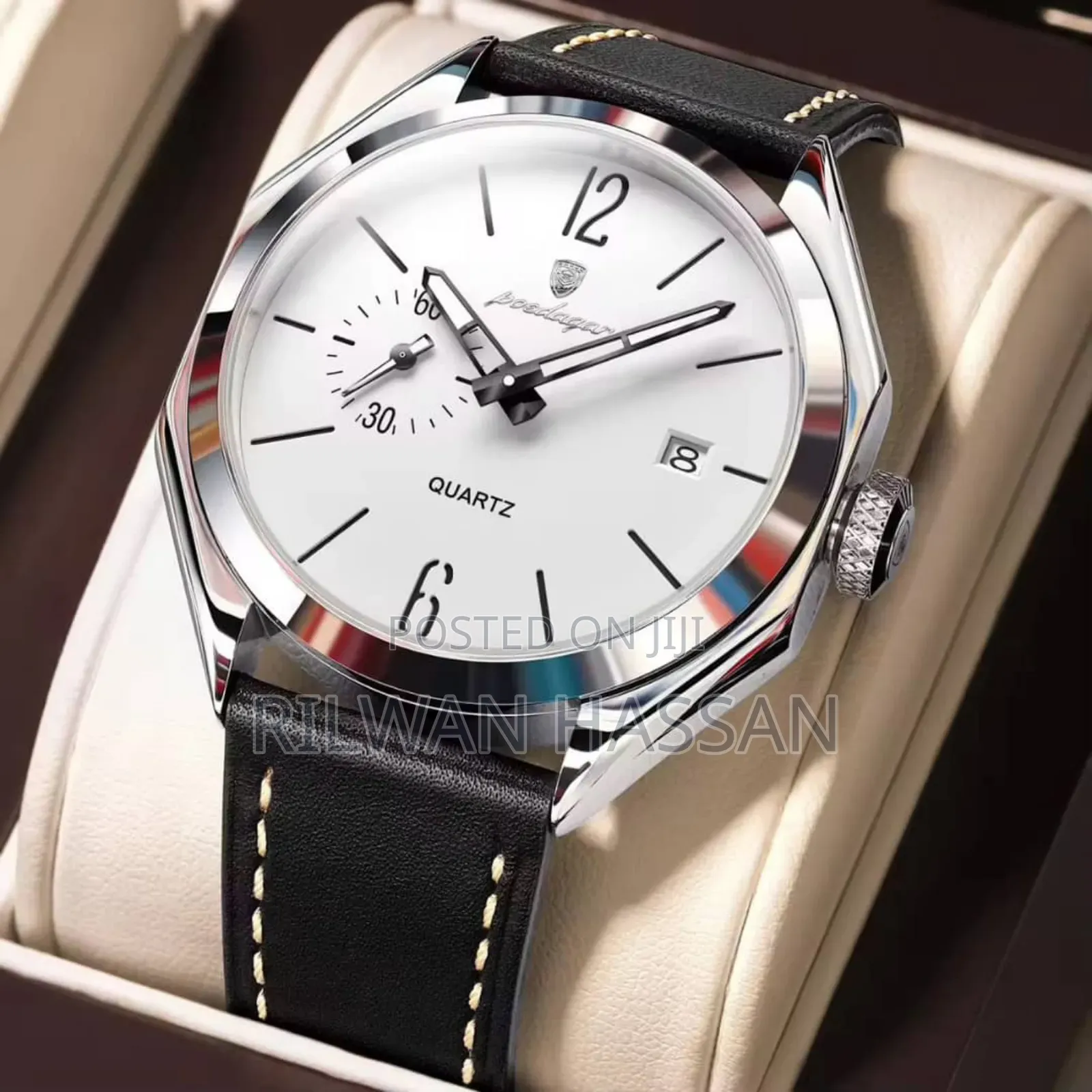 Poedagar Classic Chronograph Leather
