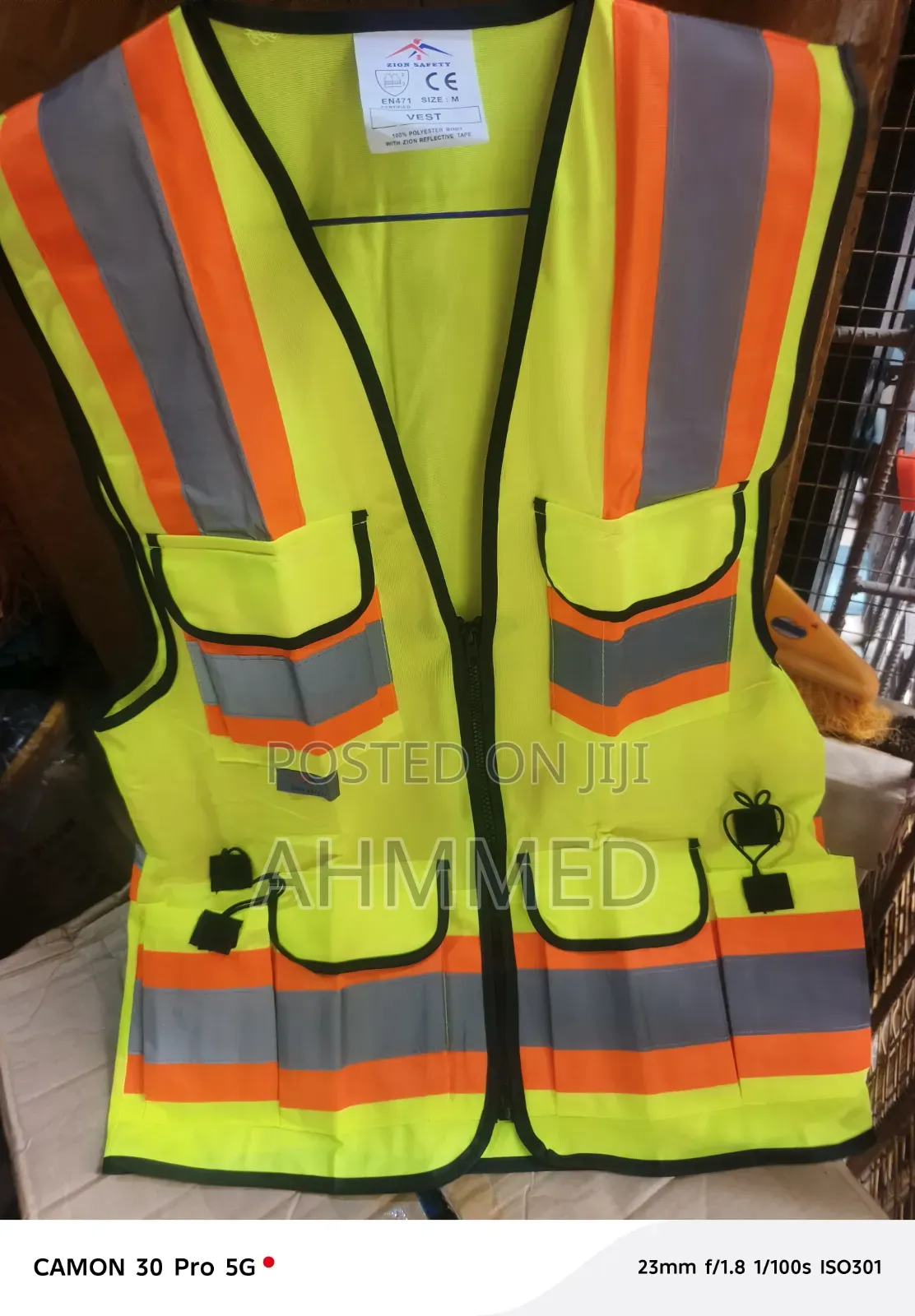 Zion Reflective Jacket With Zup And Pockets