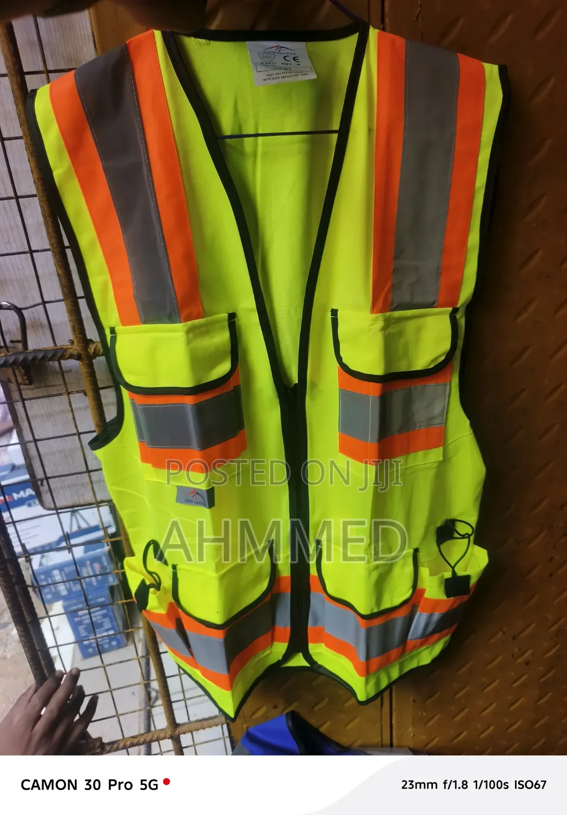 Zion Reflective Jacket With Zup And Pockets