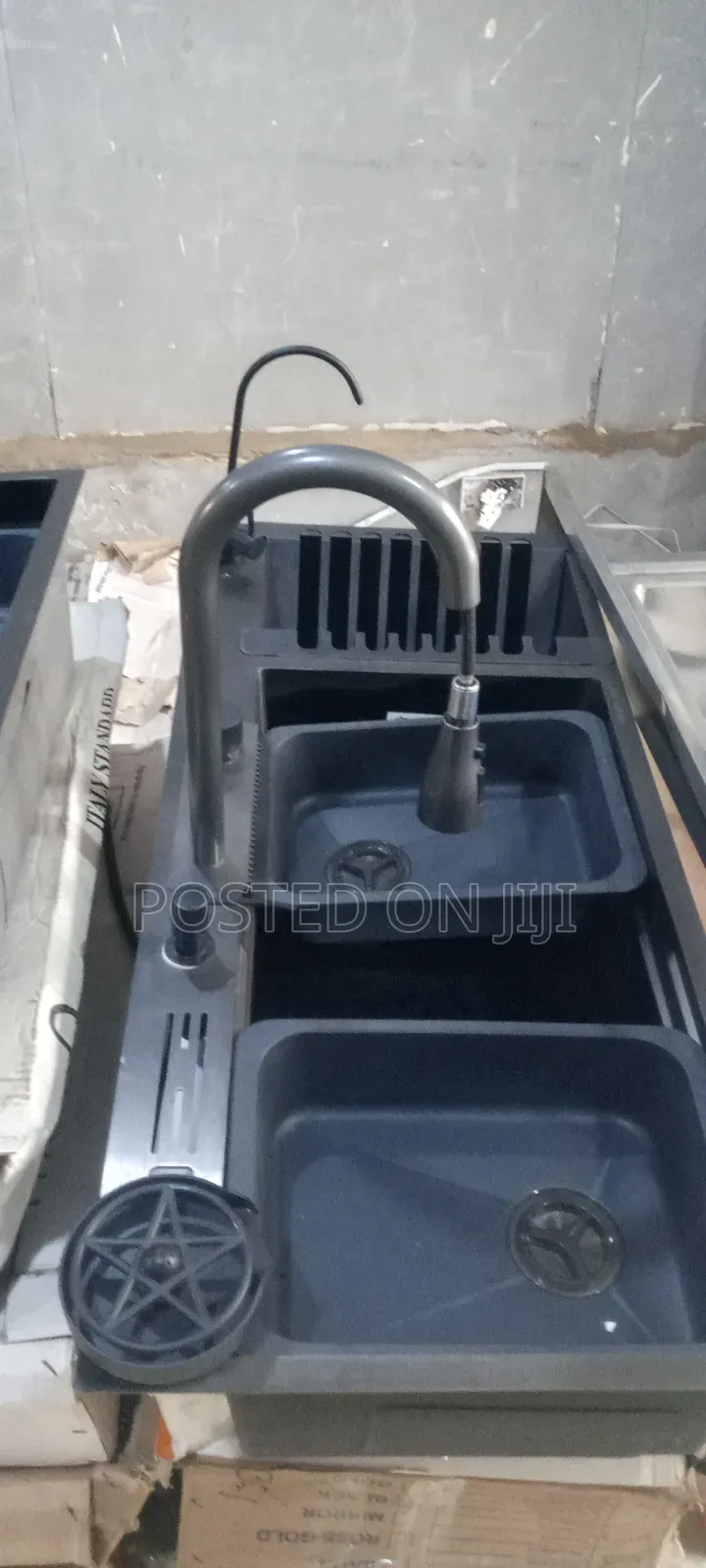 Complete Multifunctional Special Kitchen Sink With Plate Holder