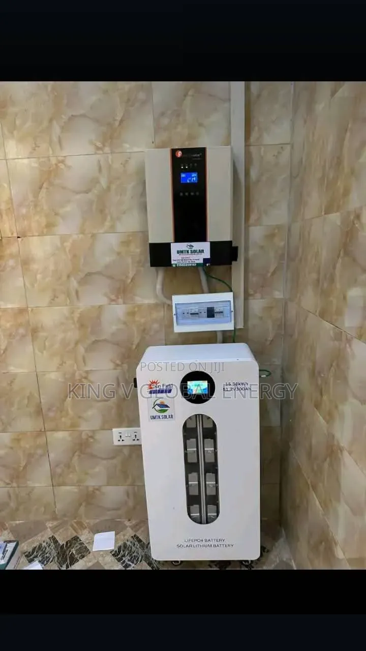 Solar Energy System 6kva/48v Hybrid Inverter×15kwh/48v Lithuim Battery