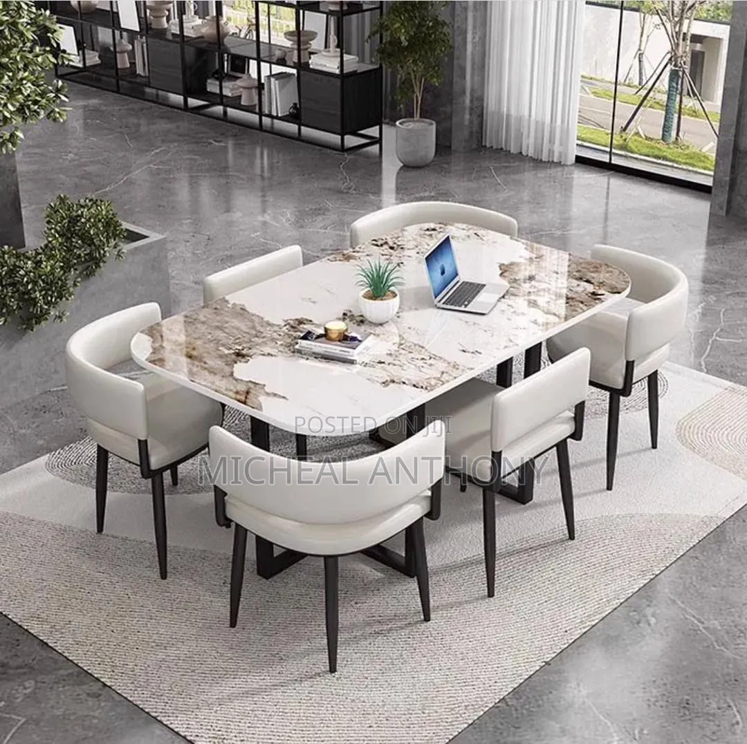 New Design Dining Table Six Seaters