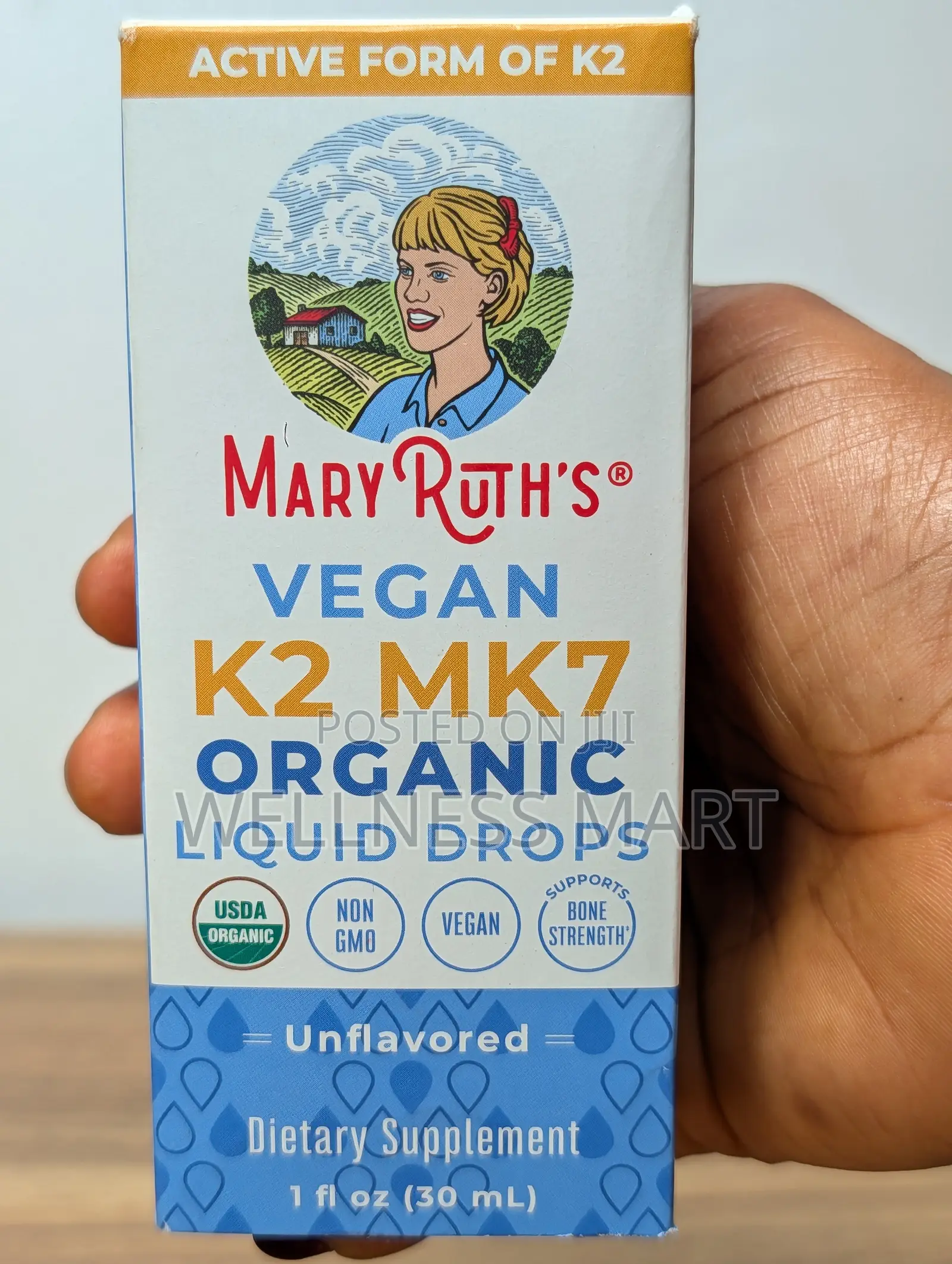 Maryruth Organic Mk7 Drops - Bone Heart Health, Kids+Adults