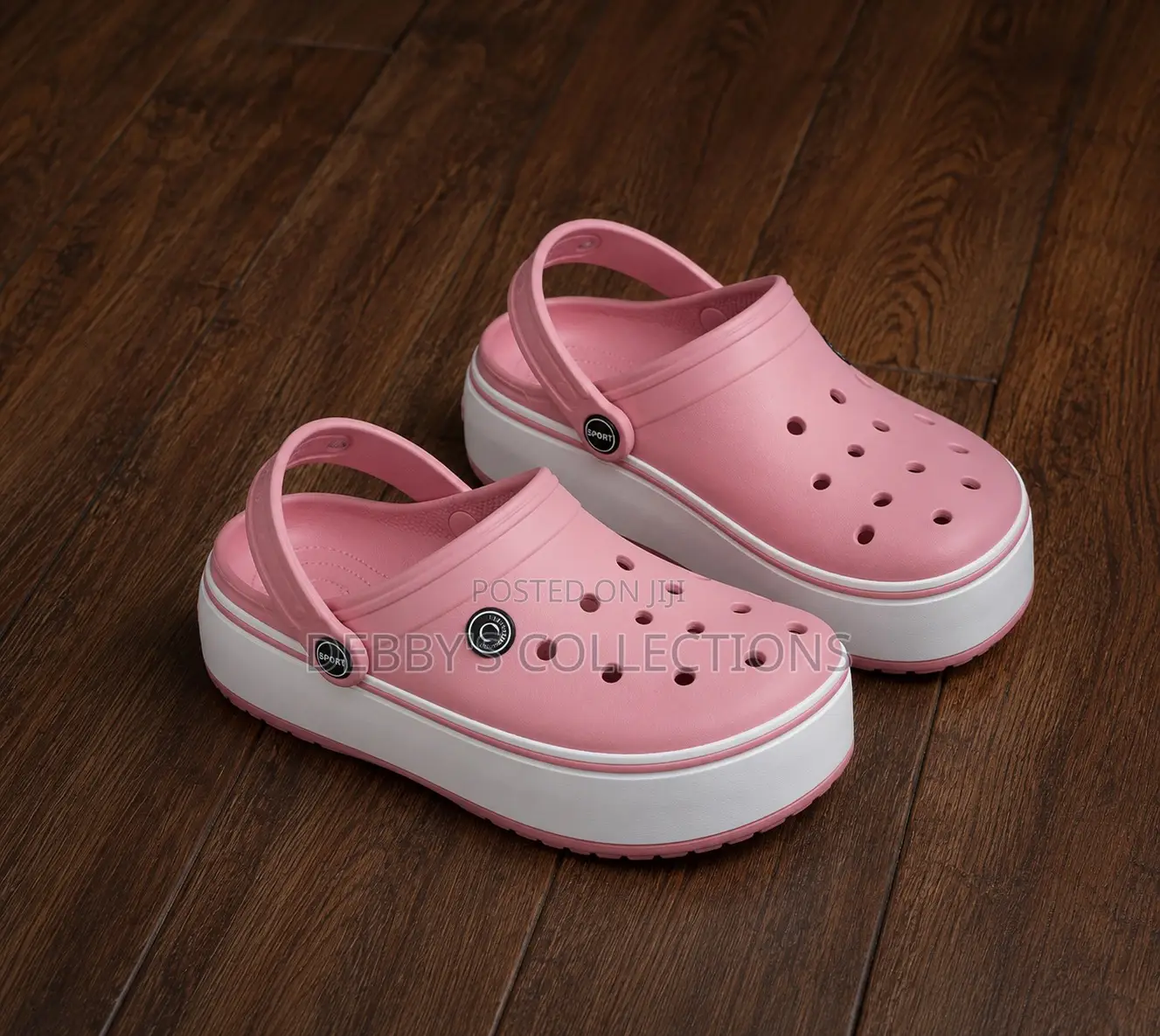Trendy Pink Platform Crocs | Everyday Casual Footwear