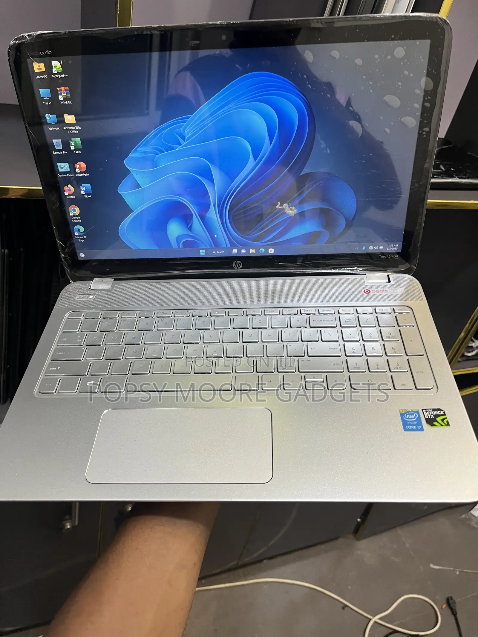 Laptop HP Envy 15t 8GB Intel Core i7 SSD 128GB